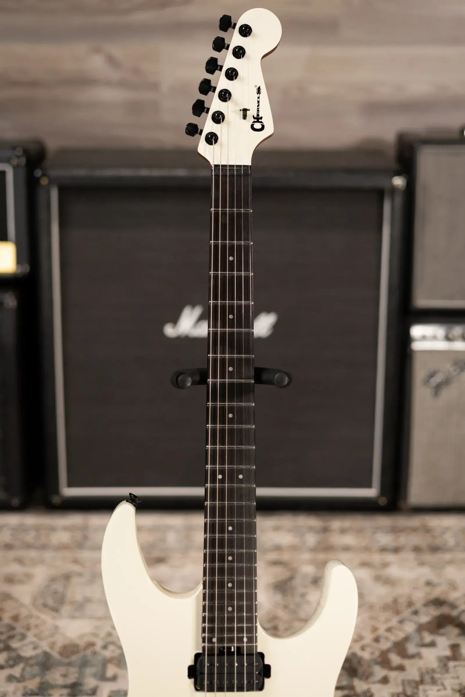 Charvel Pro-Mod Plus Dinky DK24 HH HT EB Electric Guitar - Chreme White with Gig Bag