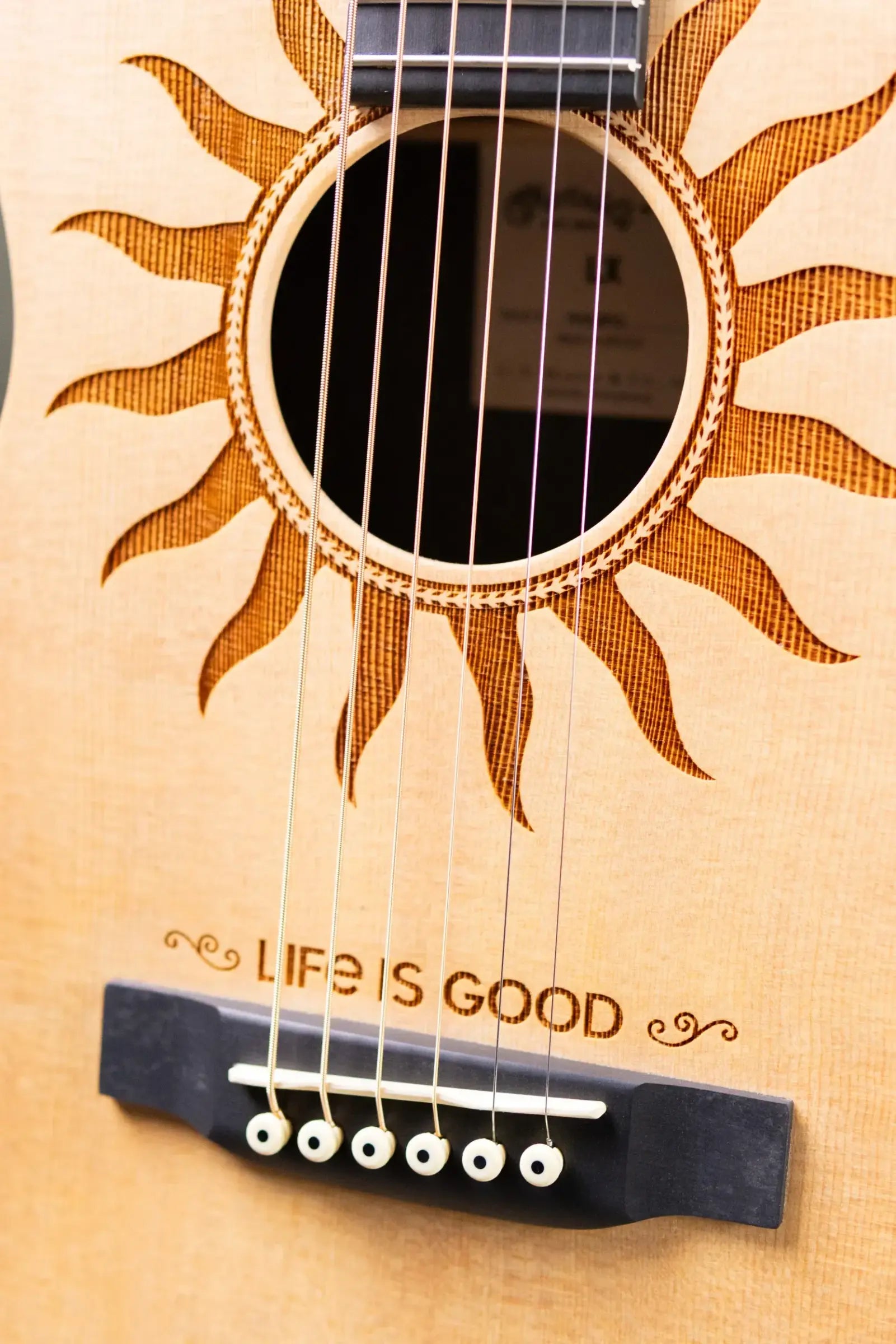 Martin LX2 Life is Good Acoustic/Electric Guitar with Gig Bag