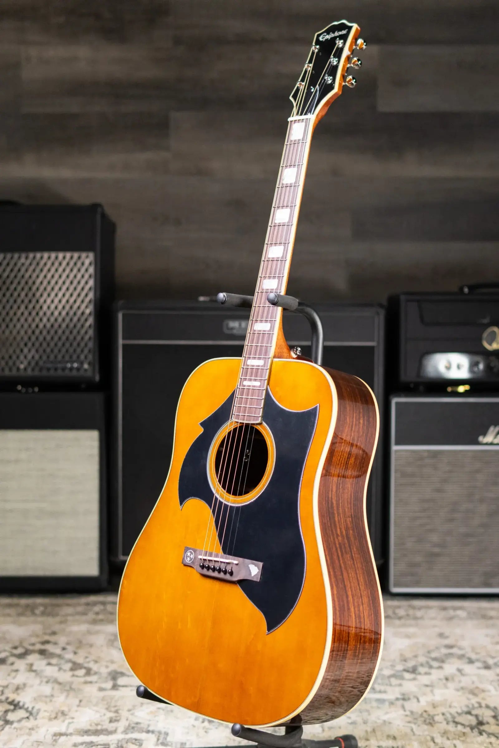 Epiphone Marcus King Signature El Dorado Acoustic/Electric Guitar - Natural with Hardshell Case