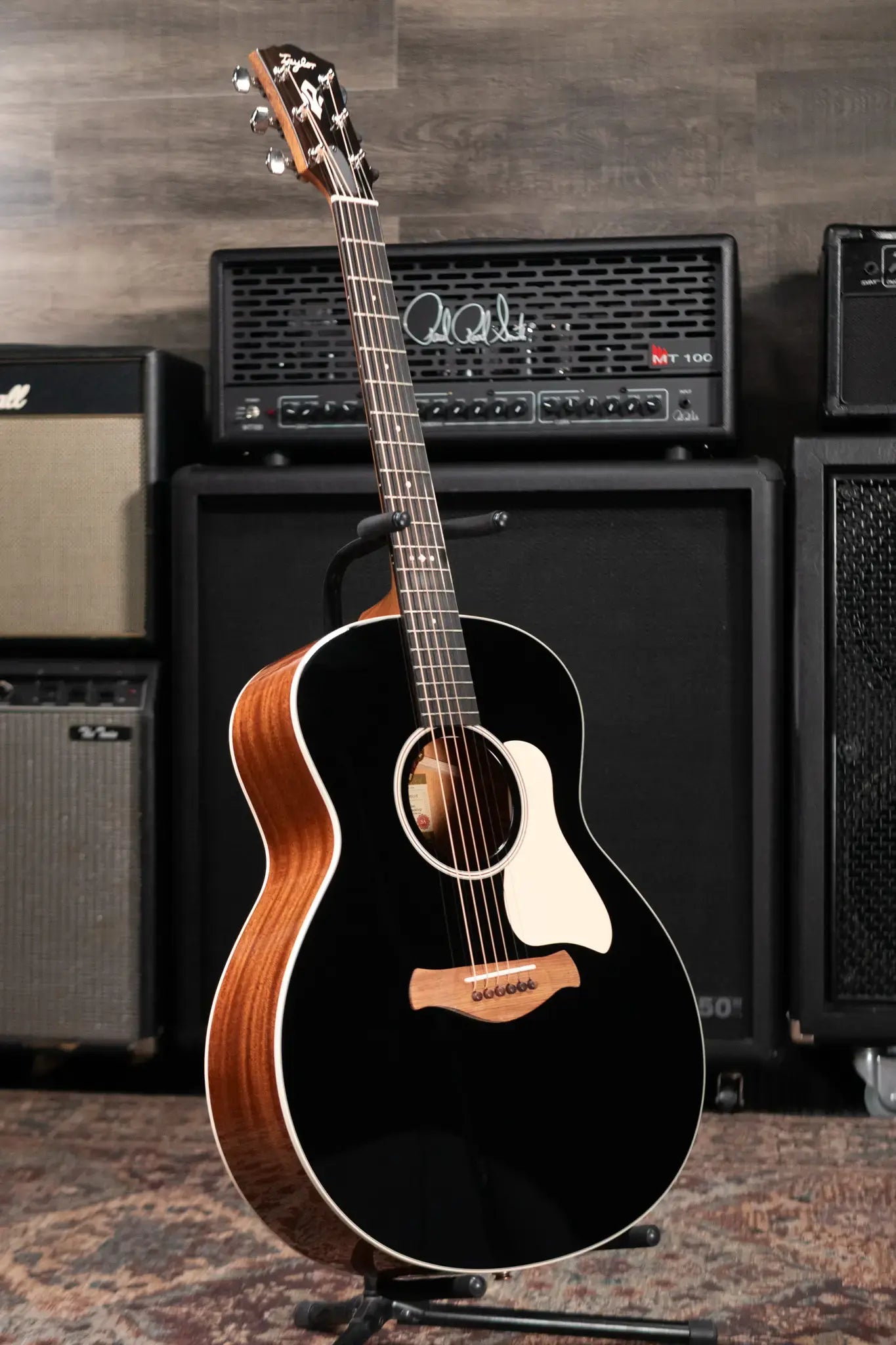 Taylor Gold Label 514e Super Auditorium Acoustic/Electric Guitar - Blacktop with Hardshell Case - Demo