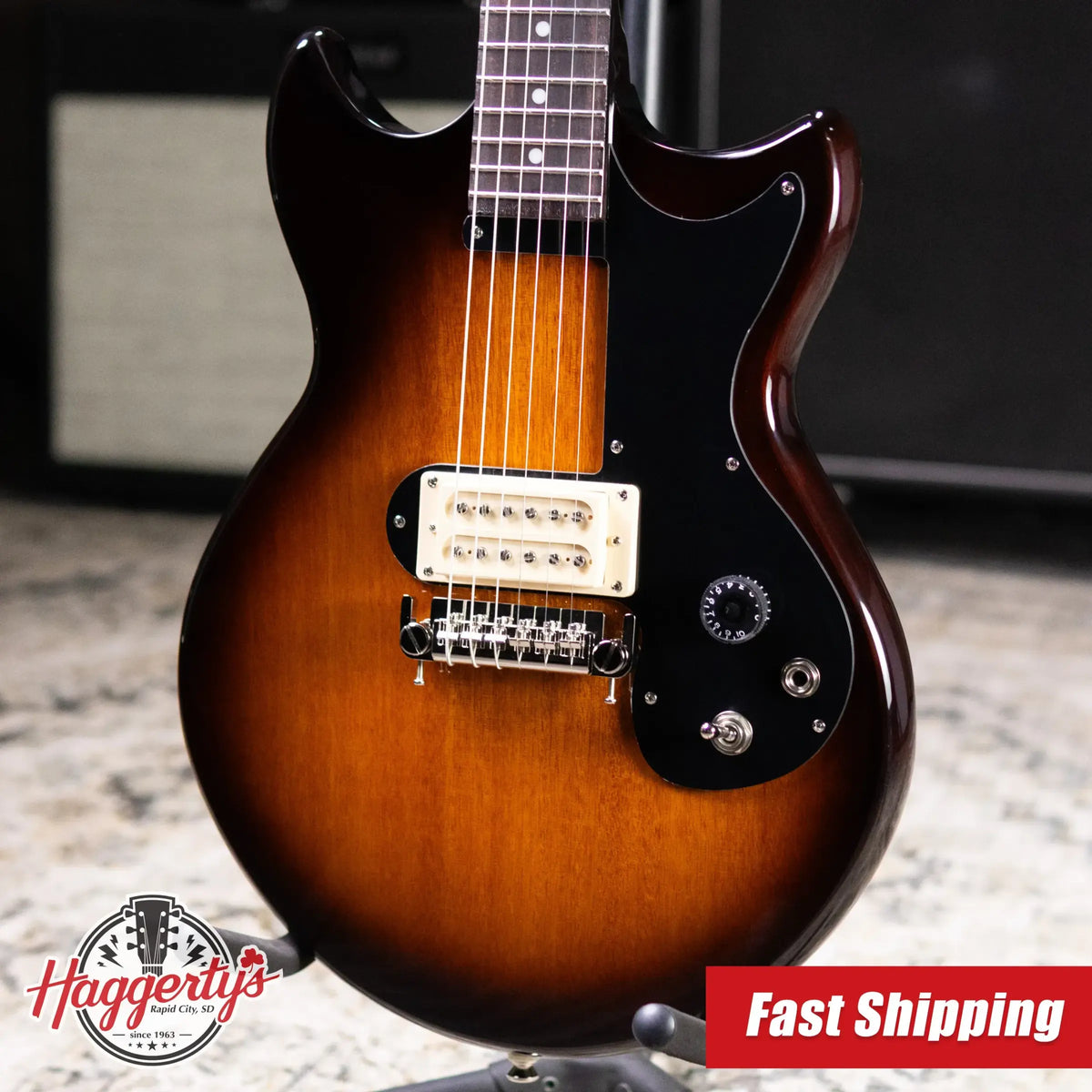 Epiphone Joan Jett Signature Olympic Special Electric Guitar - Vintage Sunburst with Gig Bag