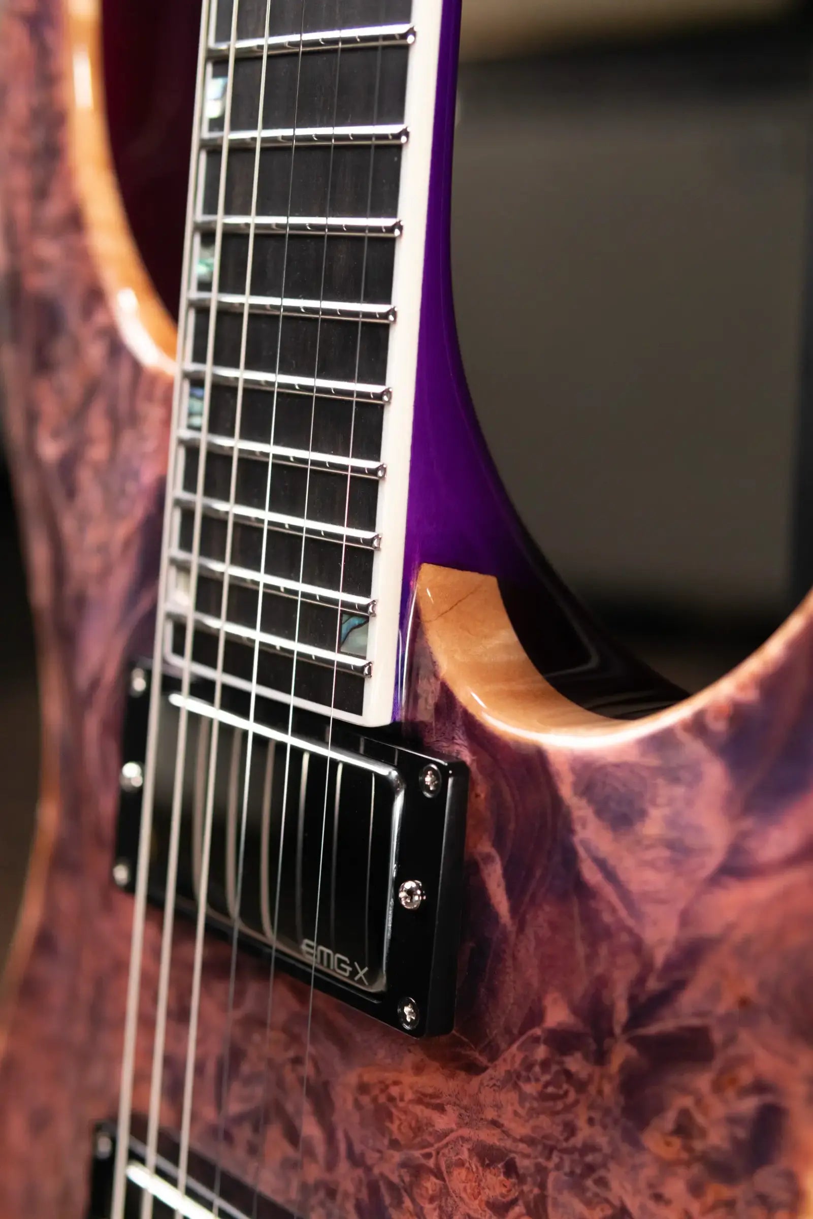 ESP Custom Shop USA Limited Edition Horizon II Electric Guitar - Pink Carmine with Hardshell Case