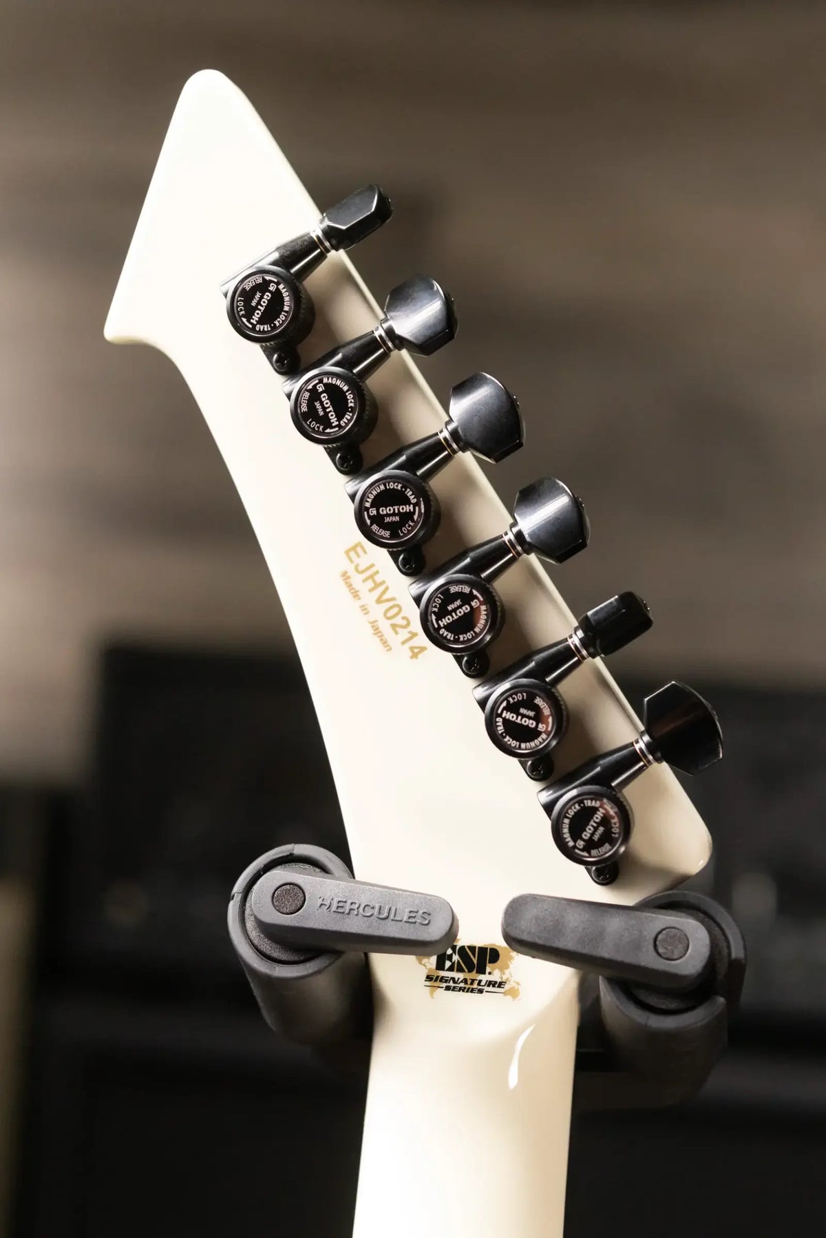 ESP James Hetfield Signature Vulture Electric Guitar - Olympic White with Hardshell Case