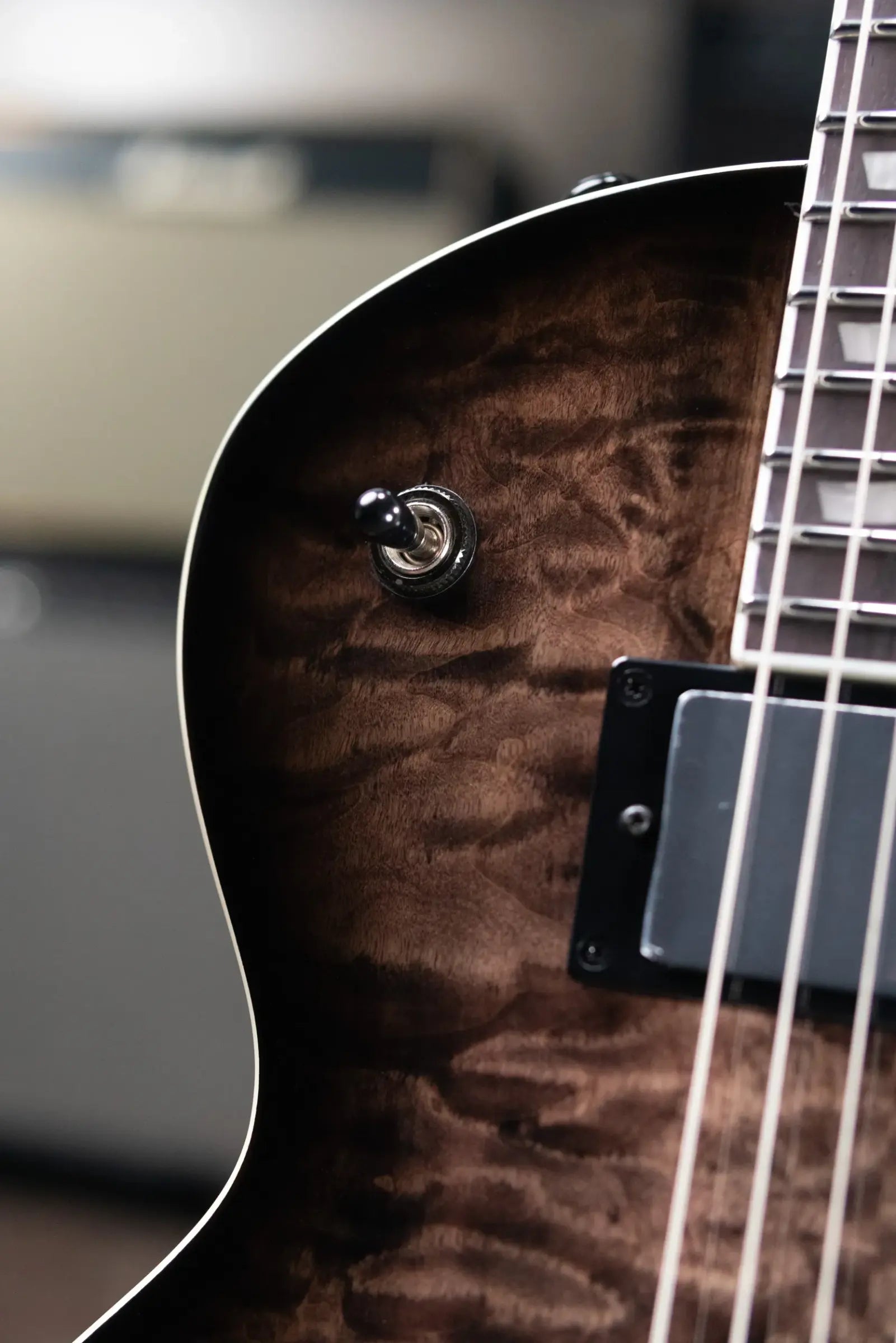 ESP LTD EC-400 QM Electric Guitar - See Thru Black Sunburst