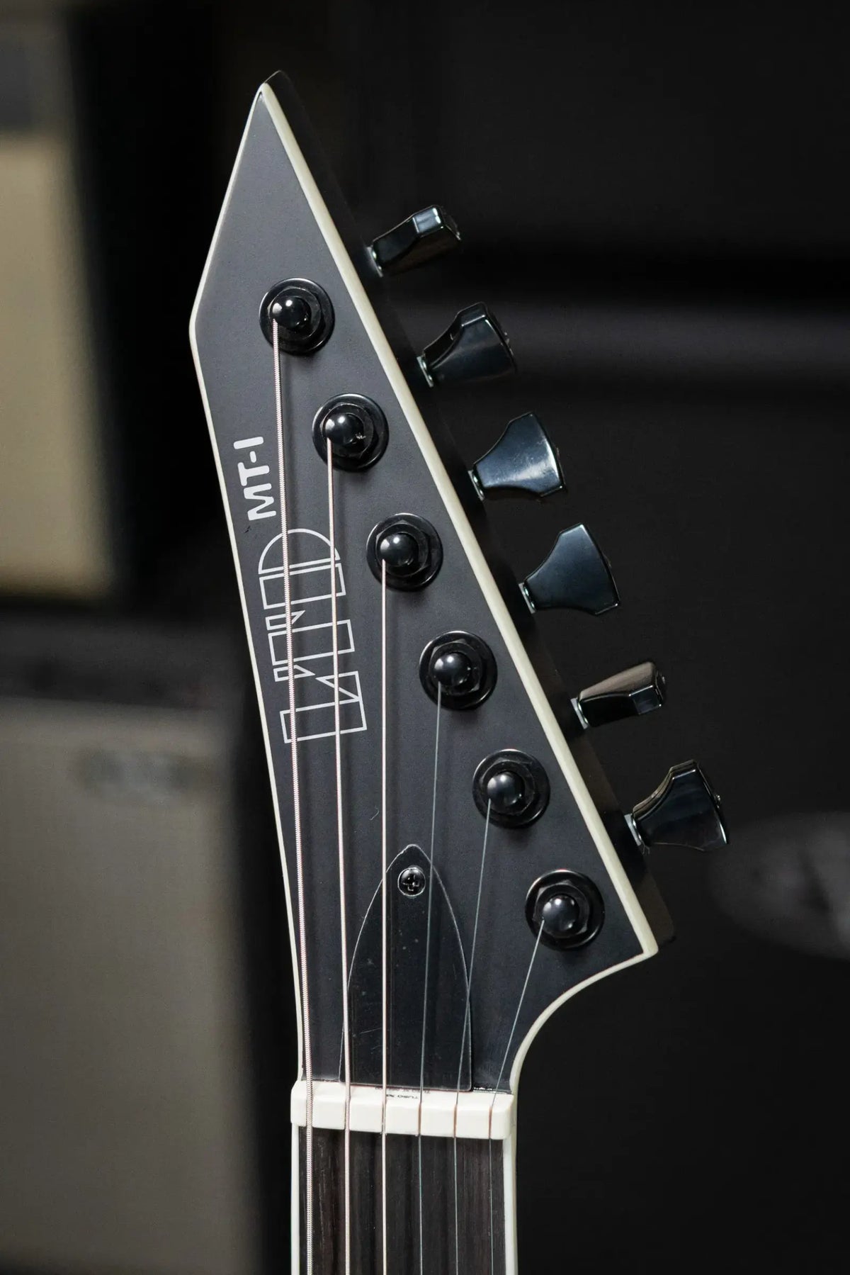 ESP LTD Mick Thomson MT-1 Electric Guitar - Black Satin with Hardshell Case