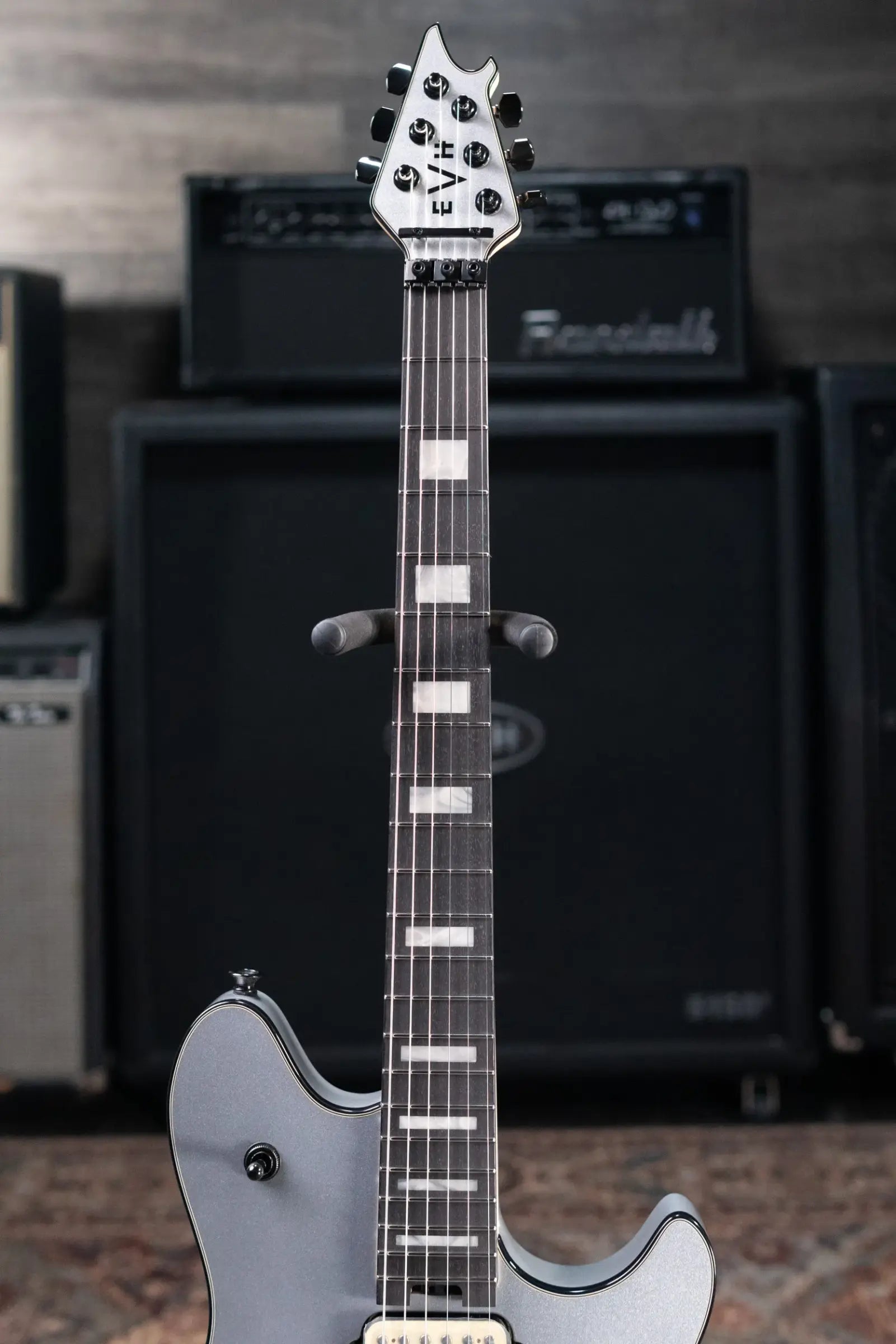 EVH Wolfgang USA Electric Guitar - Silver with Hardshell Case