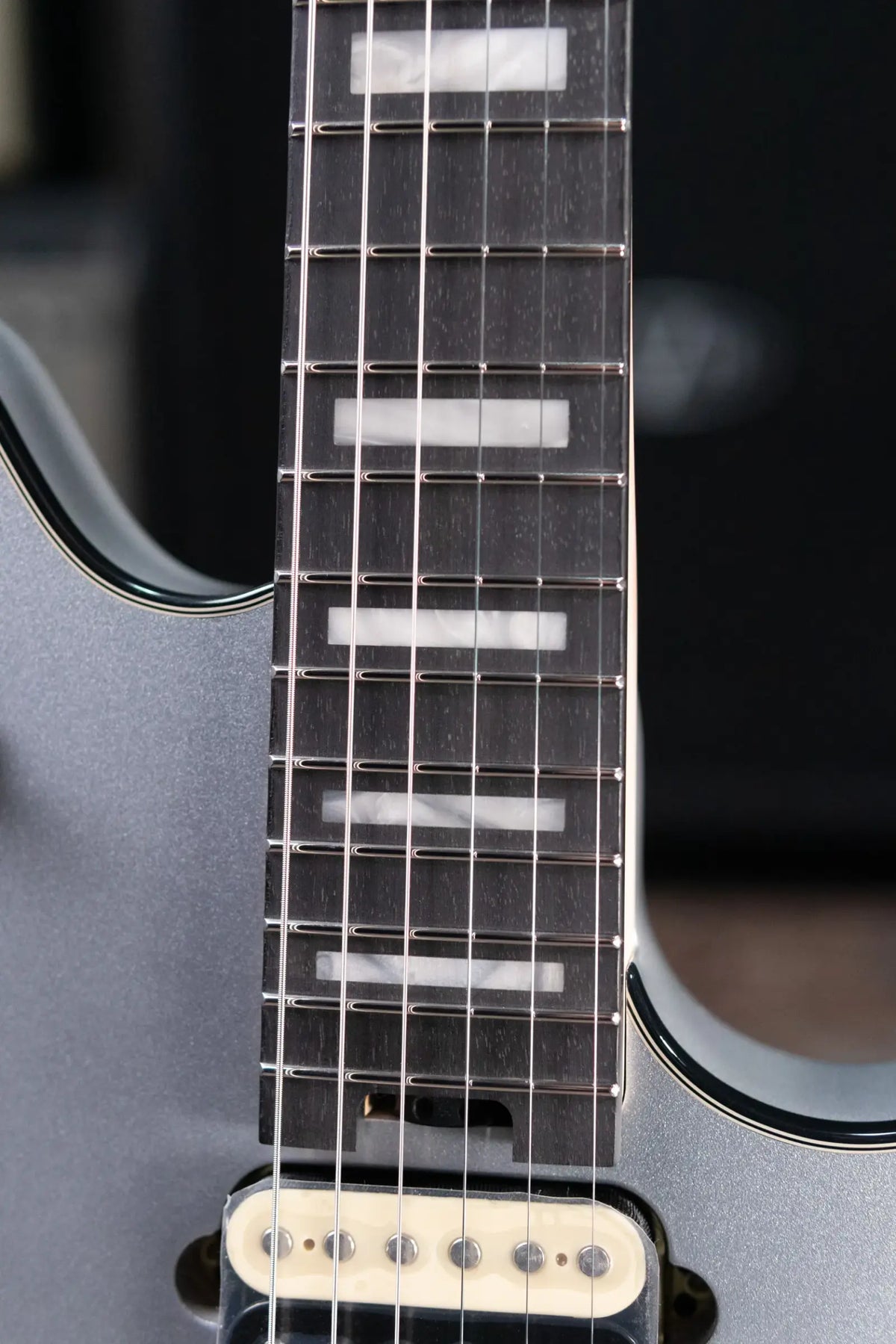 EVH Wolfgang USA Electric Guitar - Silver with Hardshell Case