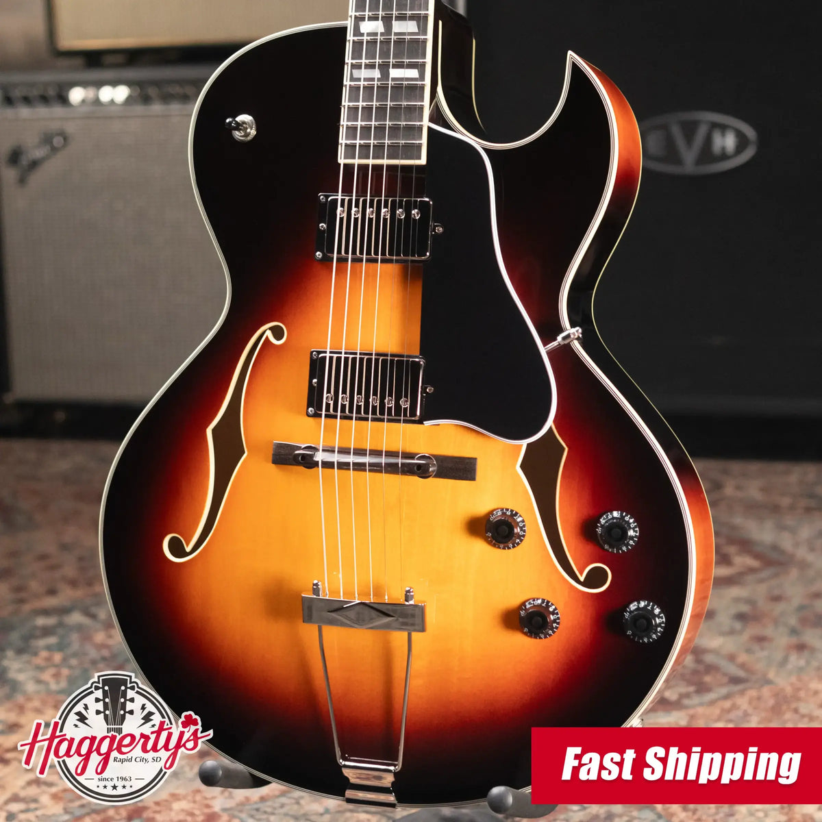 Eastman AR372CE-SB Kent Armstrong Signature 16" Archtop Electric Guitar - Sunburst