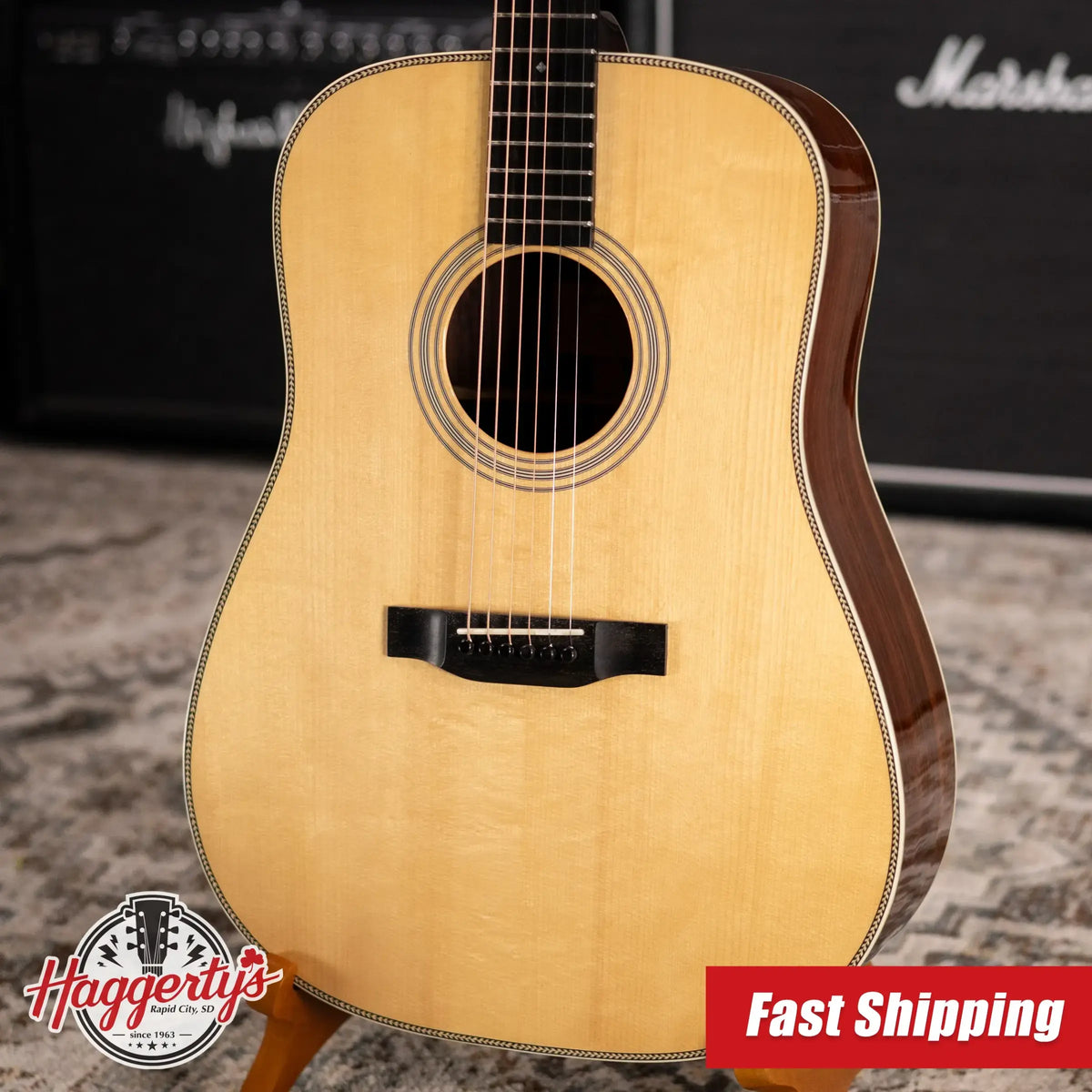 Eastman E20D Acoustic Guitar - Spruce/Rosewood with Hardshell Case - Used