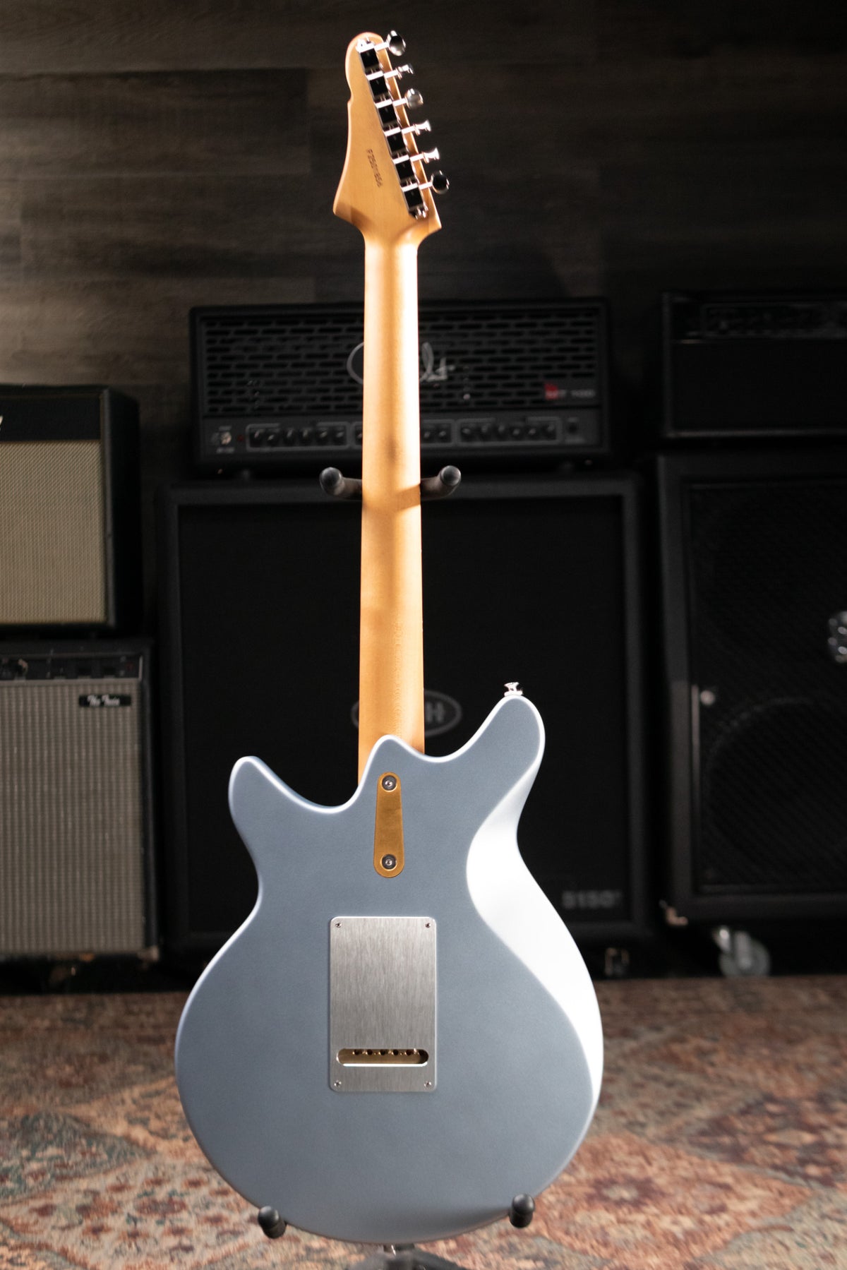 Eastman FullerTone DC'62 Electric Guitar - Ice Blue Metallic with Padded Gig Bag