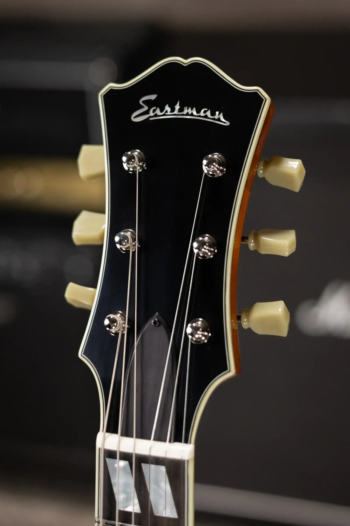 Eastman T486-GB 16" Thinline Electric Guitar - Goldburst with Hardshell Case