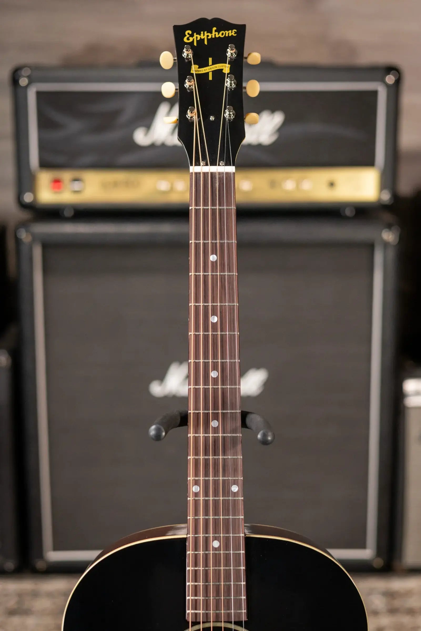 Epiphone 1942 Banner J-45 Reissue Acoustic-Electric Guitar - Vintage Sunburst with Hardshell Case