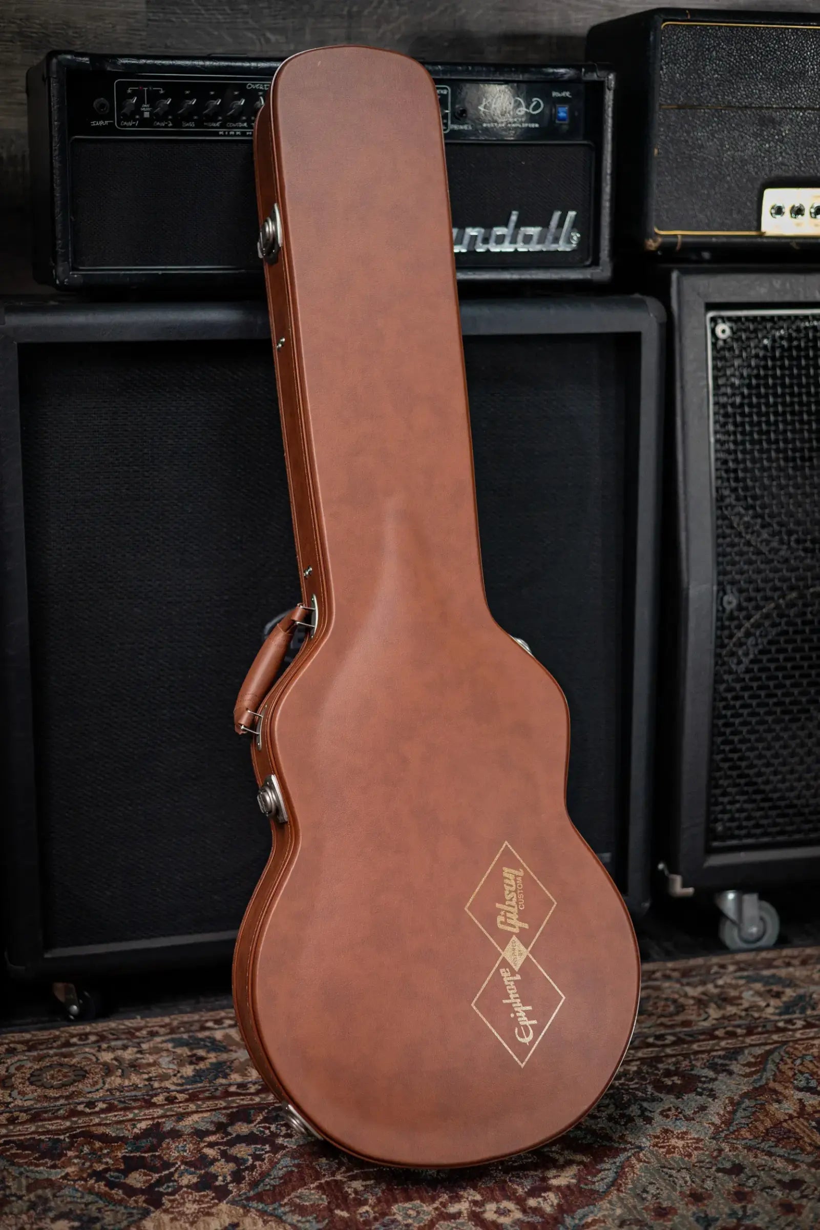 Epiphone 1959 Les Paul Standard Reissue Electric Guitar - Washed Bourbon Burst with Hardshell Case