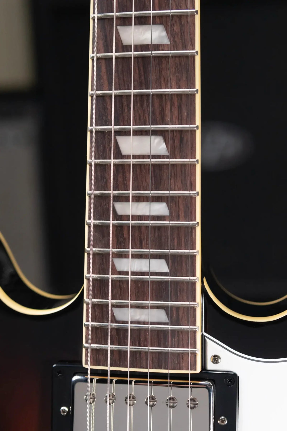Epiphone Bonehead Signature Riviera Semi-Hollow Electric Guitar - Dark Tobacco Sunburst with Hardshell Case