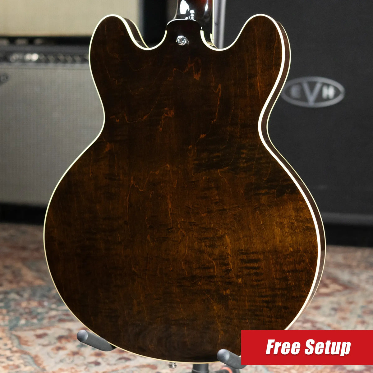 Epiphone Elitist 1965 Casino Hollow Body Electric Guitar - Vintage Sunburst with Hardshell Case - Used