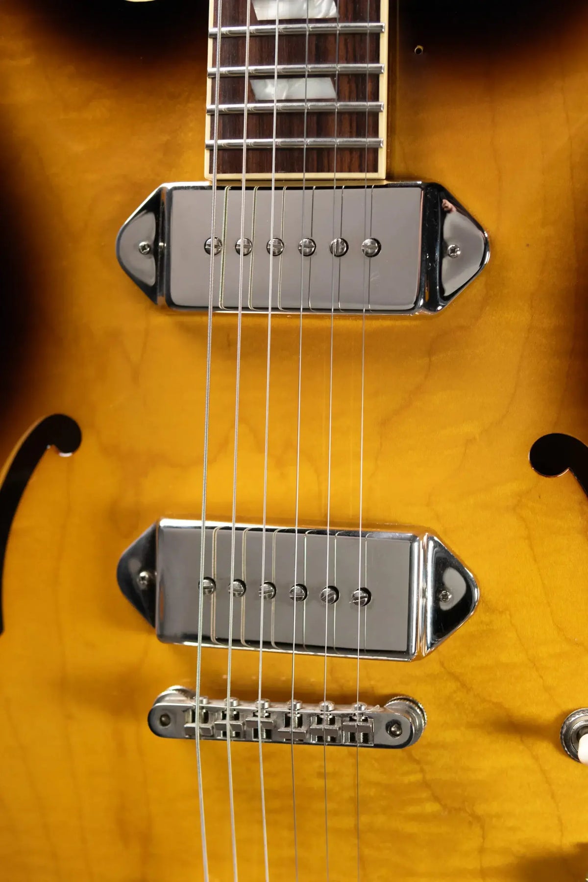 Epiphone Elitist 1965 Casino Hollow Body Electric Guitar - Vintage Sunburst with Hardshell Case - Used