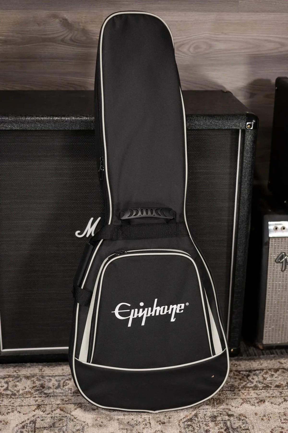 Epiphone Futura Les Paul Custom Electric Guitar - Firestorm Shift with Gig Bag