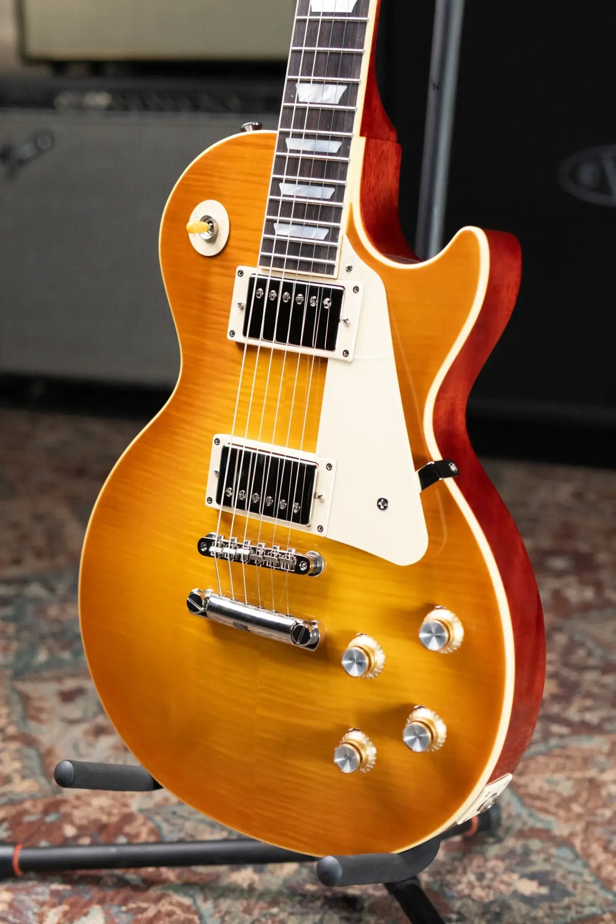 Epiphone Inspired by Gibson 1960 Les Paul Standard Reissue Electric Guitar - Iced Tea Burst with Hardshell Case