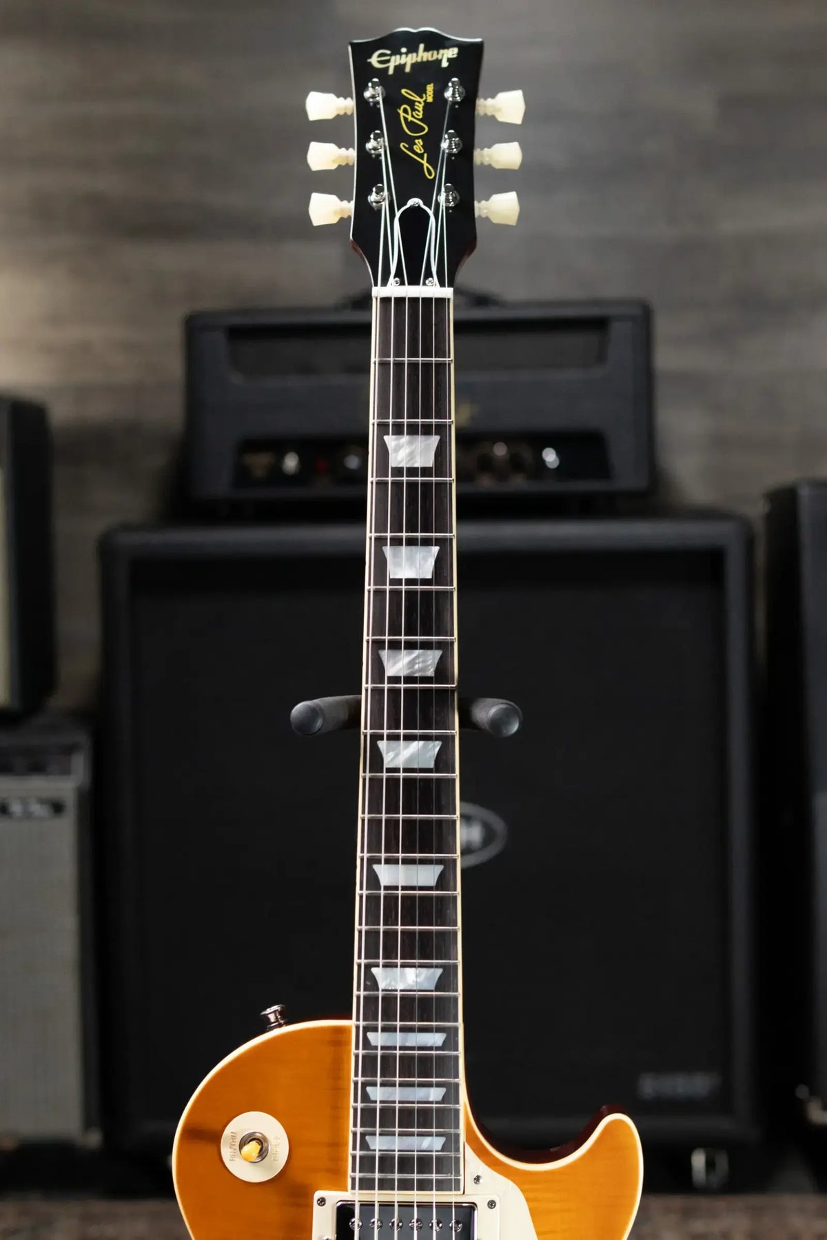 Epiphone Inspired by Gibson 1960 Les Paul Standard Reissue Electric Guitar - Iced Tea Burst with Hardshell Case