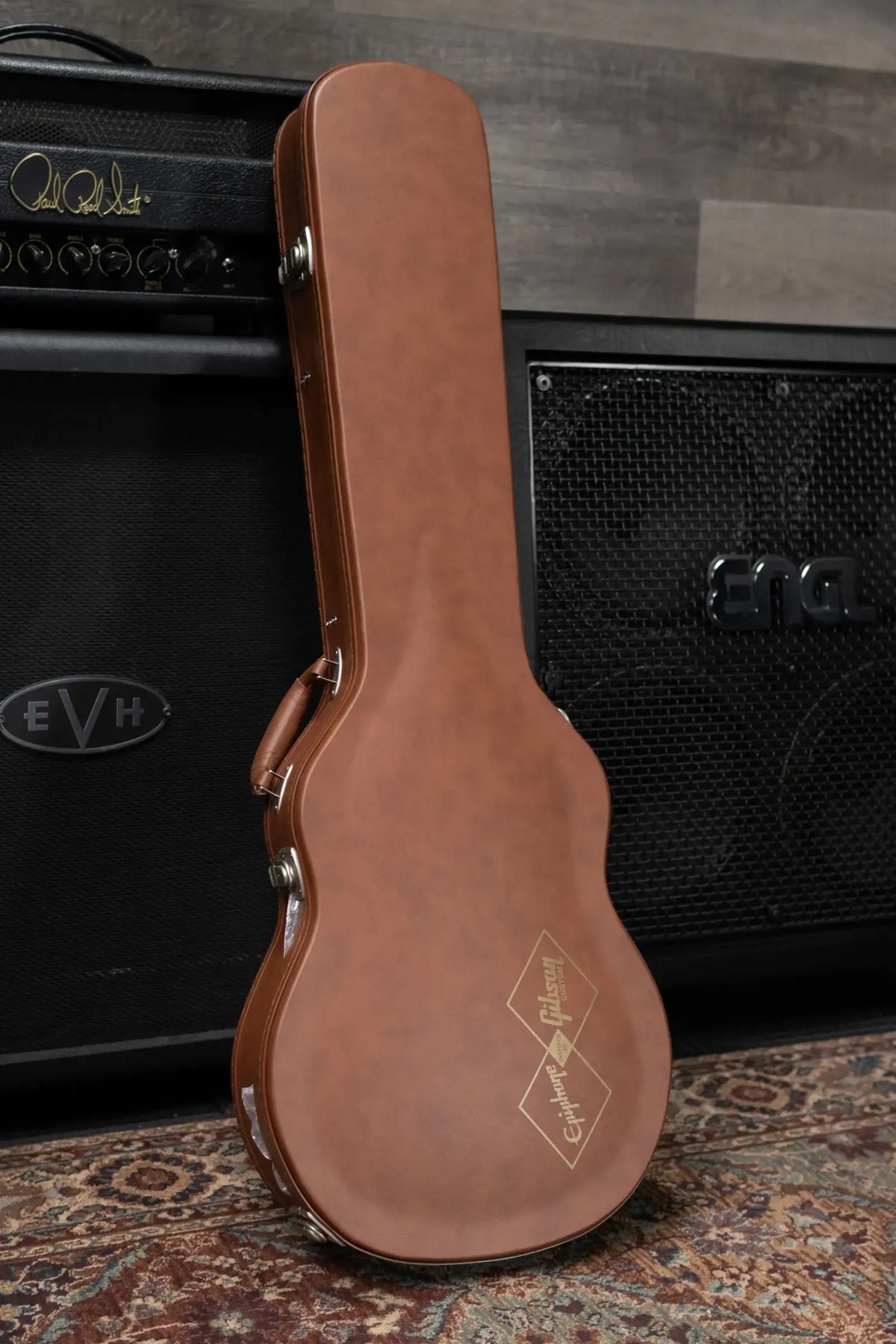 Epiphone Inspired by Gibson 1960 Les Paul Standard Reissue Electric Guitar - Iced Tea Burst with Hardshell Case