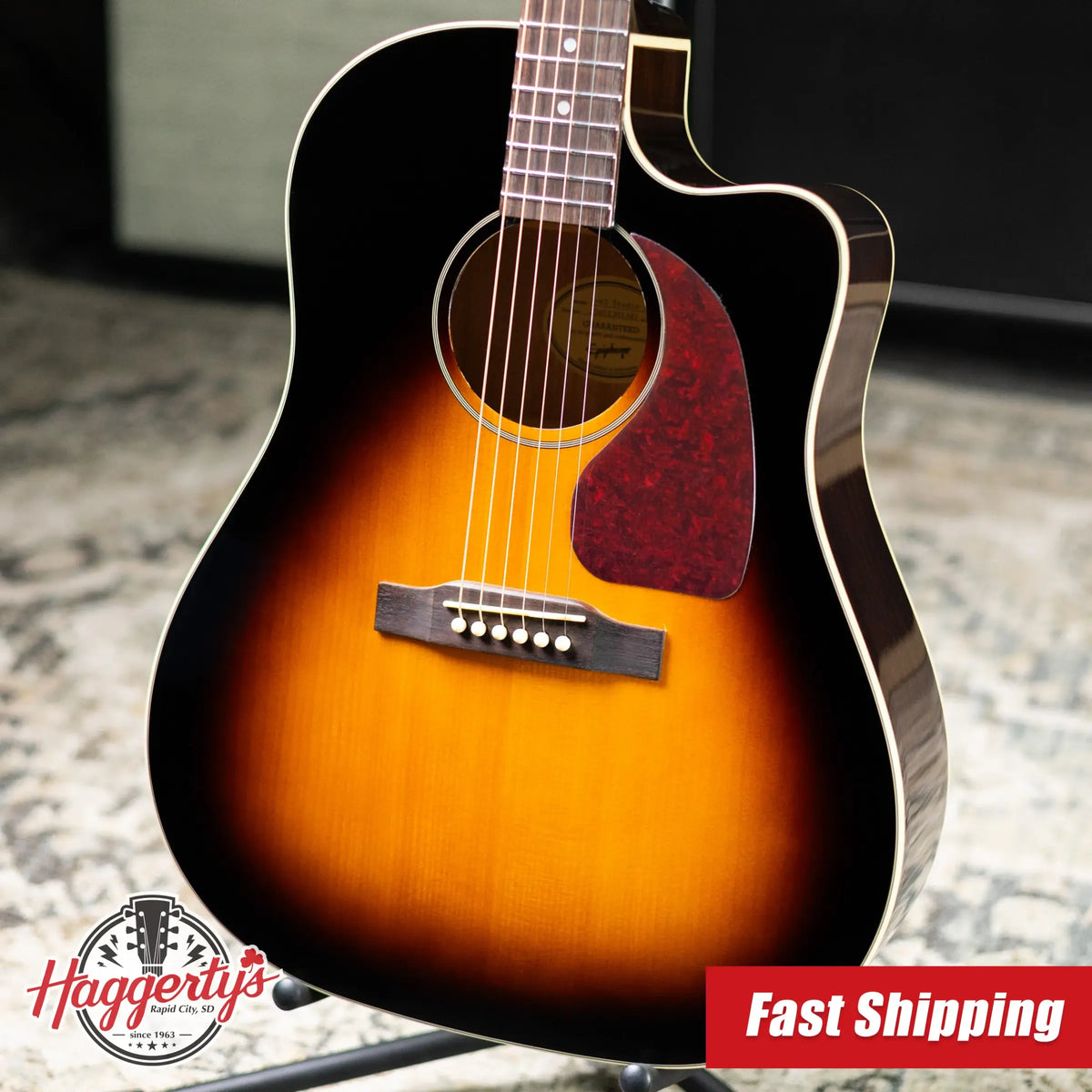 Epiphone J-45 Studio EC Acoustic/Electric Guitar