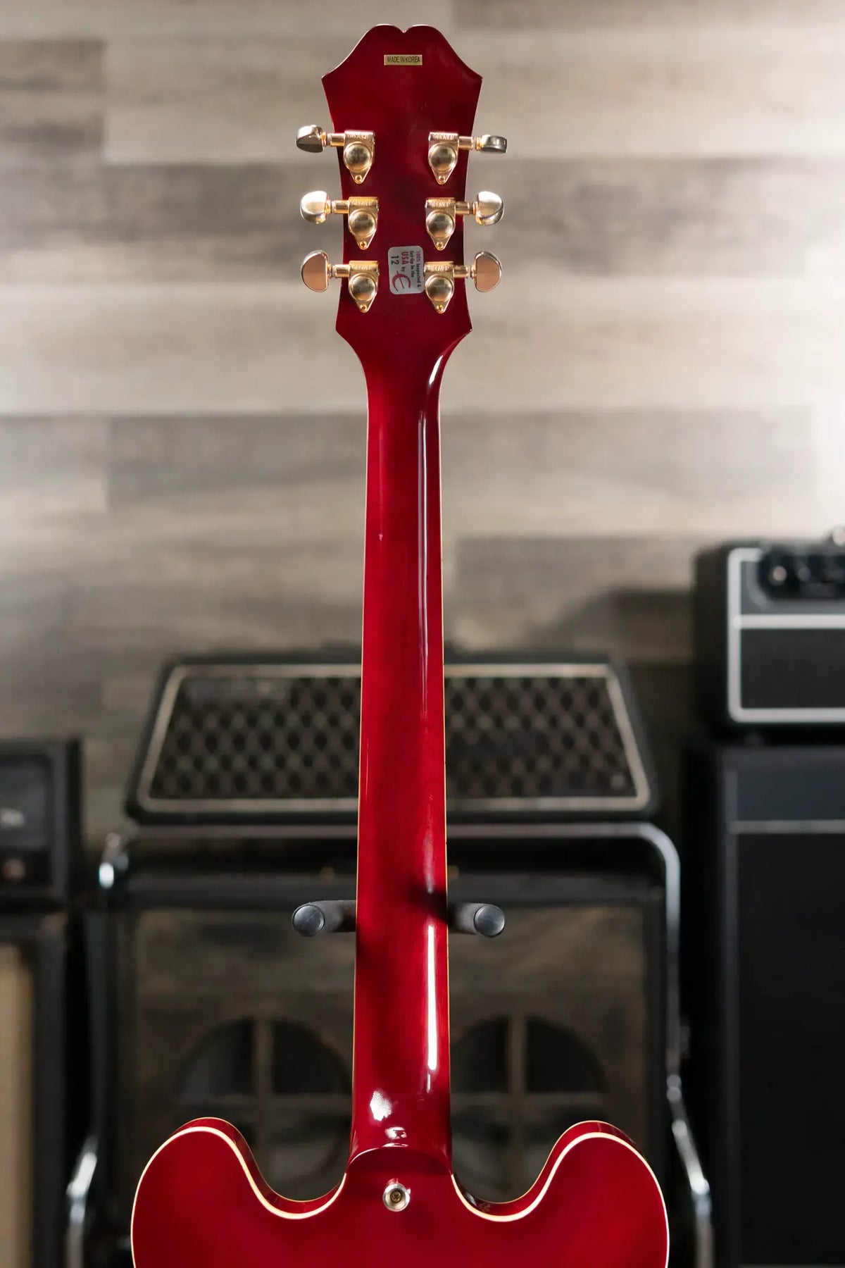 Epiphone Jorma Kaukonen Signature JA-Riviera Semi-Hollow Electric Guitar - Cherry with Hardshell Case - Used
