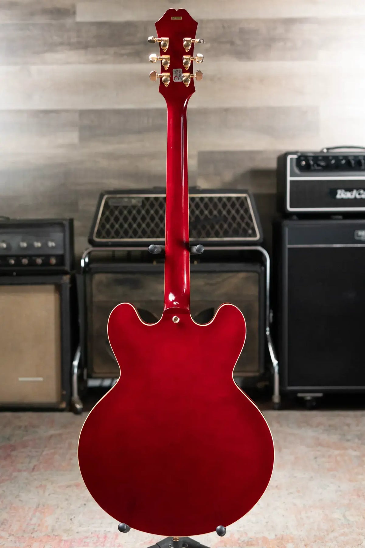 Epiphone Jorma Kaukonen Signature JA-Riviera Semi-Hollow Electric Guitar - Cherry with Hardshell Case - Used