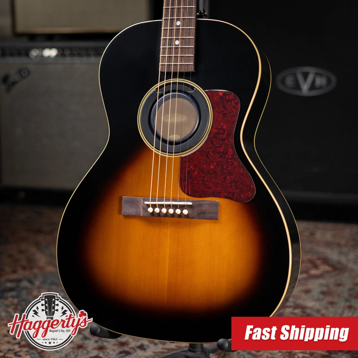 Epiphone L-00 Standard Acoustic/Electric Guitar - Vintage Sunburst with Gig Bag