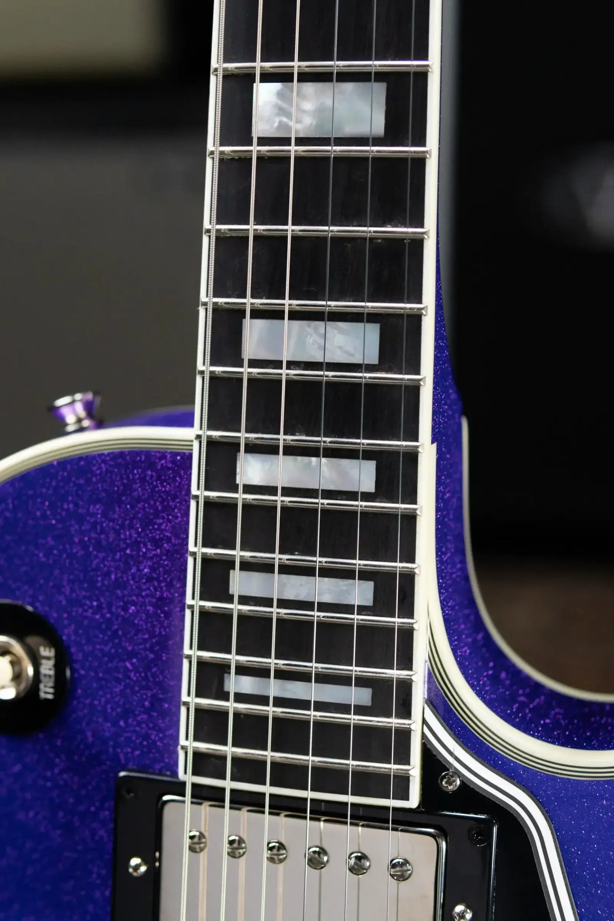 Epiphone Les Paul Custom Electric Guitar - Amethyst Sparkle with Hardshell Case