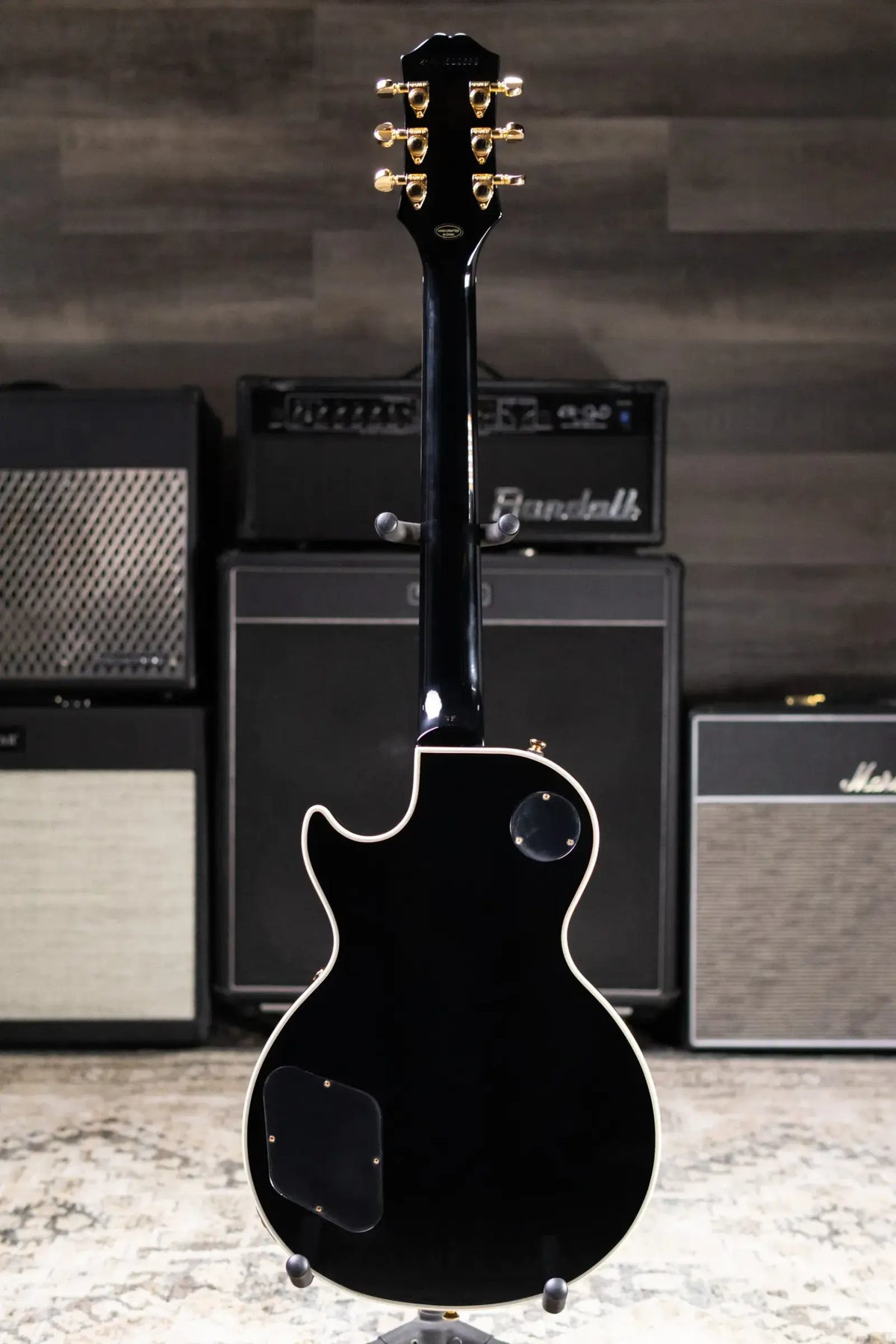 Epiphone Les Paul Custom Electric Guitar - Ebony with Gig Bag