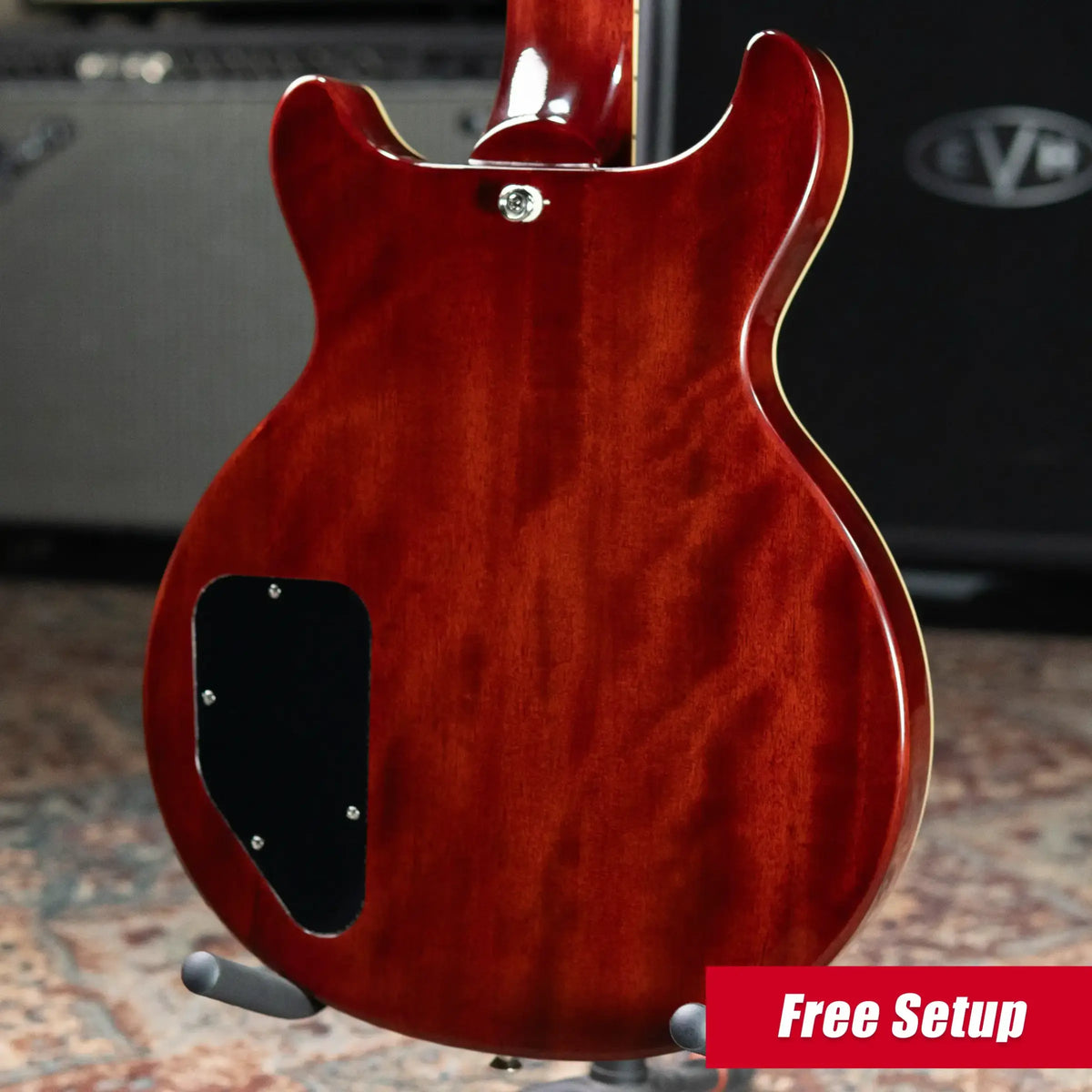 Epiphone Les Paul Special Double Cut Figured Electric Guitar - Bourbon Burst with Gig Bag