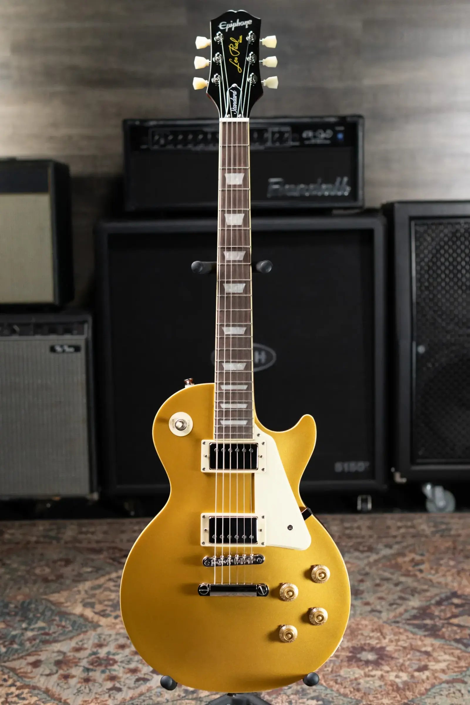 Epiphone Les Paul Standard 50s Electric Guitar - Goldtop with Gig Bag