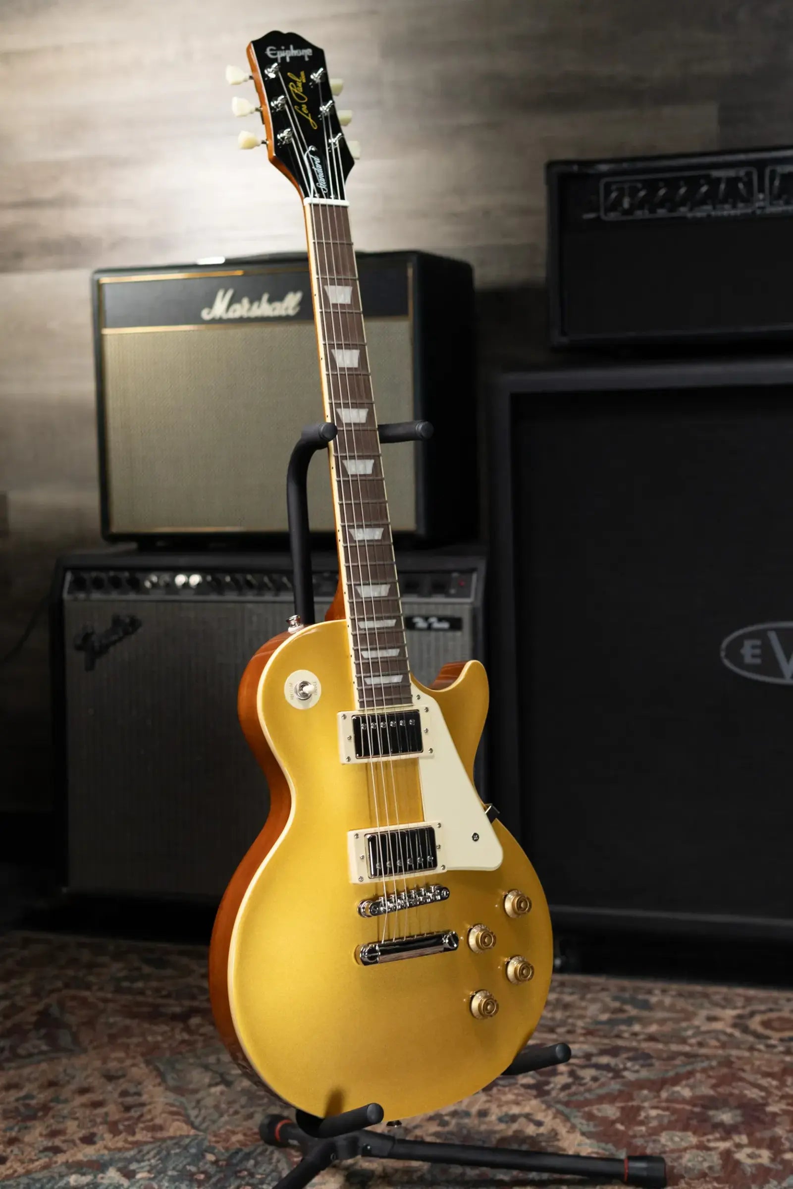 Epiphone Les Paul Standard 50s Electric Guitar - Goldtop with Gig Bag