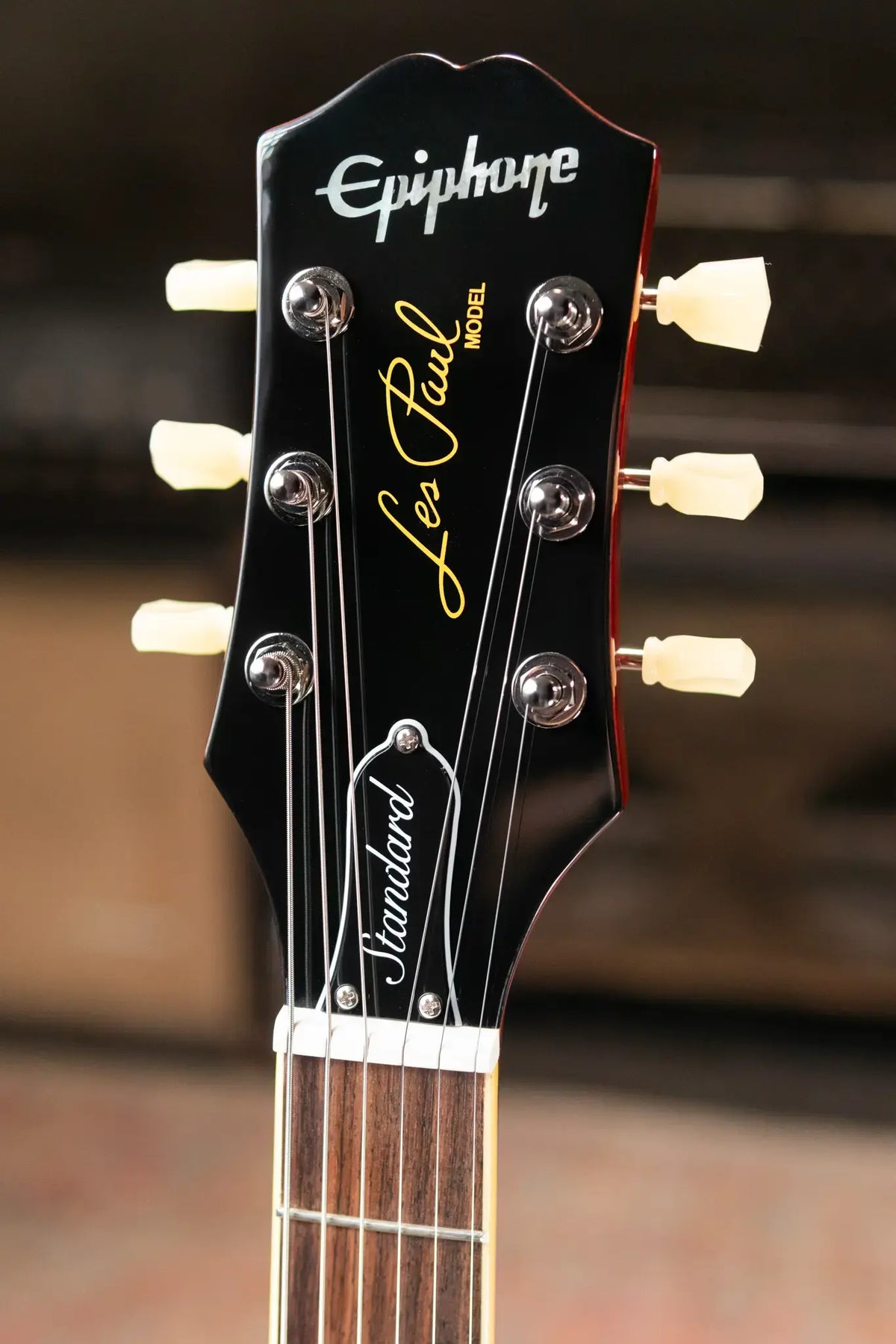 Epiphone Les Paul Standard 50s Figured Electric Guitar - Washed Cherry Sunburst with Gig Bag - Demo