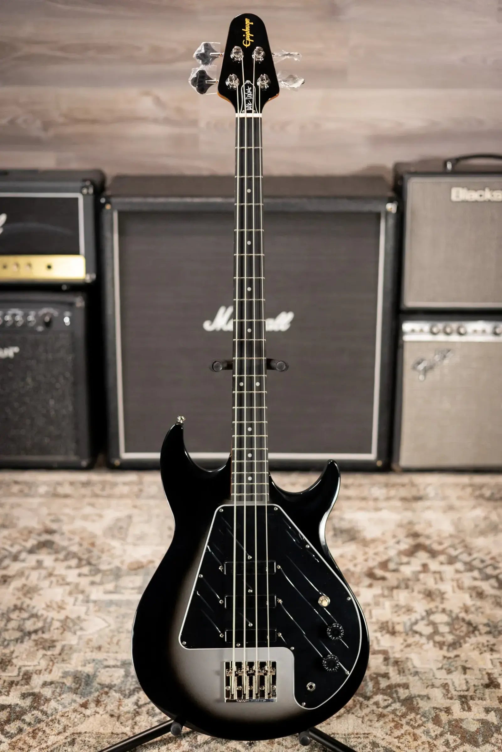 Epiphone Mike Dirnt Signature Grabber G-3 Bass - Silverburst with Hardshell Case