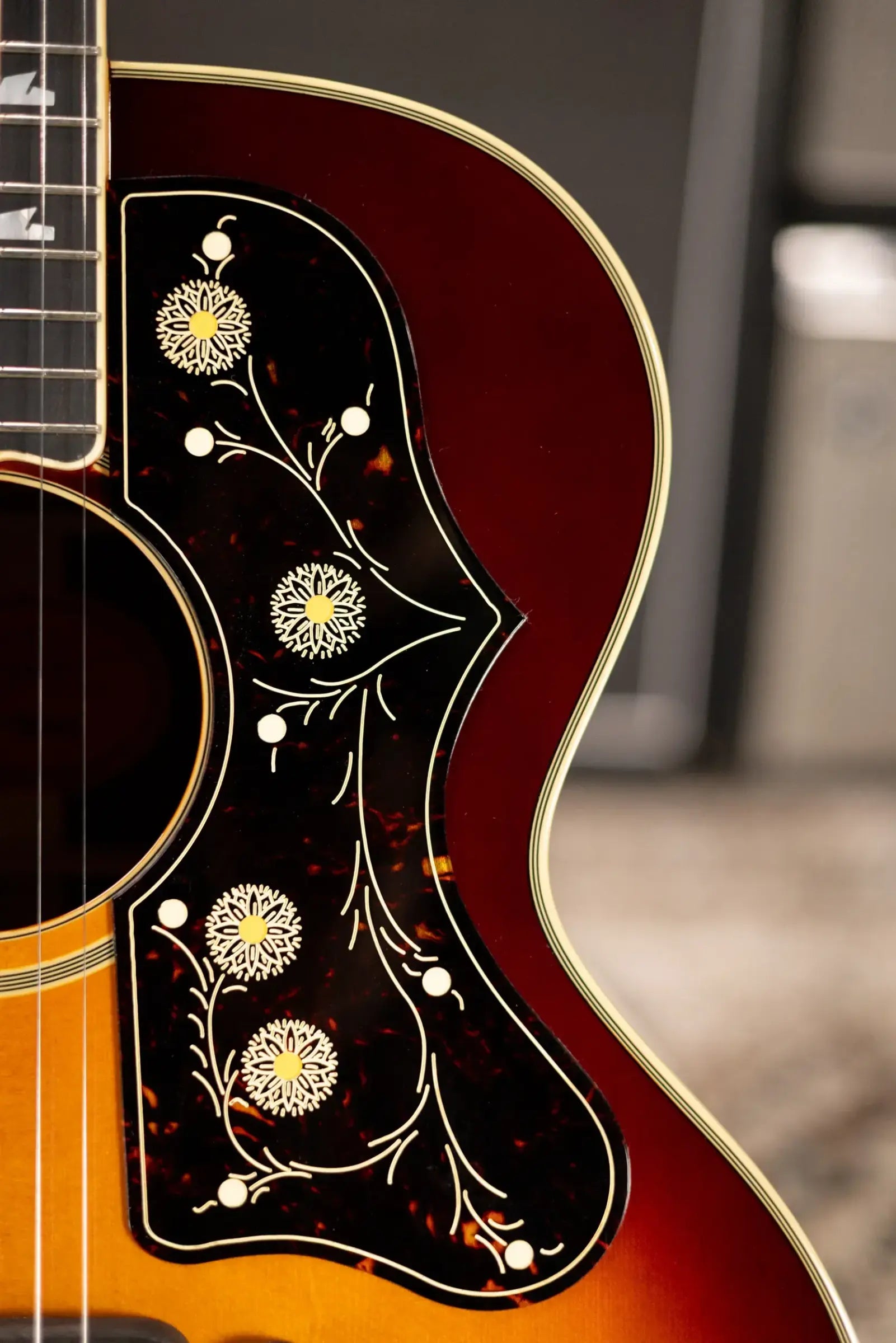 Epiphone Pre-War SJ-200 Rosewood Reissue Acoustic/Electric Guitar - Vintage Sunburst with Hardshell Case