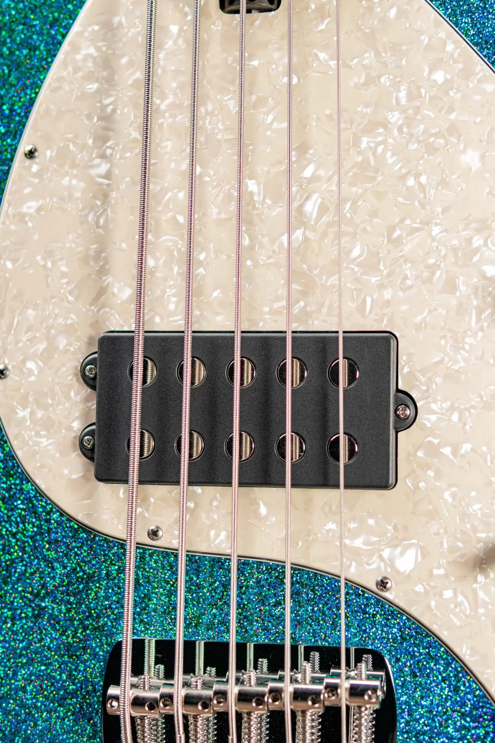 Ernie Ball Music Man StingRay 5-String Special Electric Bass - Anomalous Green with Hard Bag