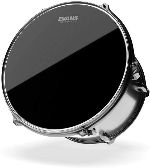 Evans Hydraulic Black Tom Head Batter 1322 tt13hbg side