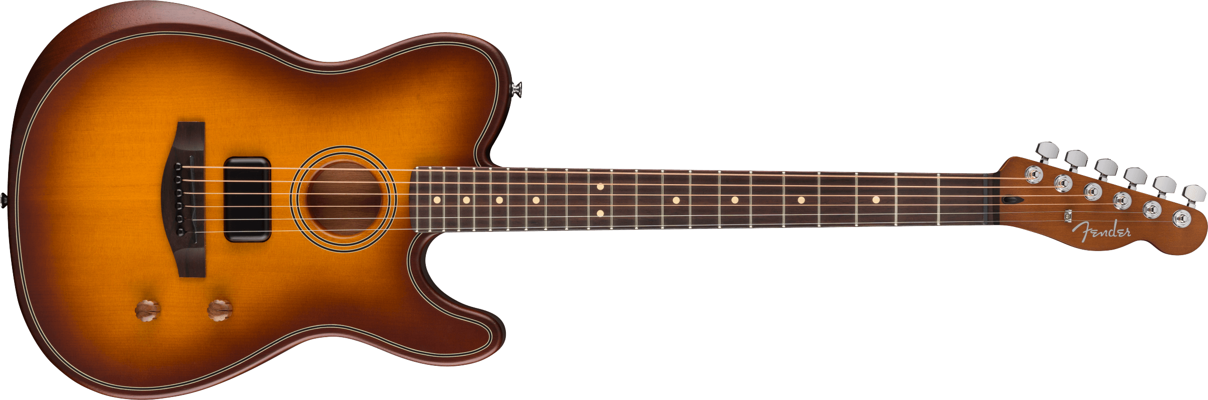 Fender Acoustasonic Standard Telecaster Electric Guitar - Honey Burst