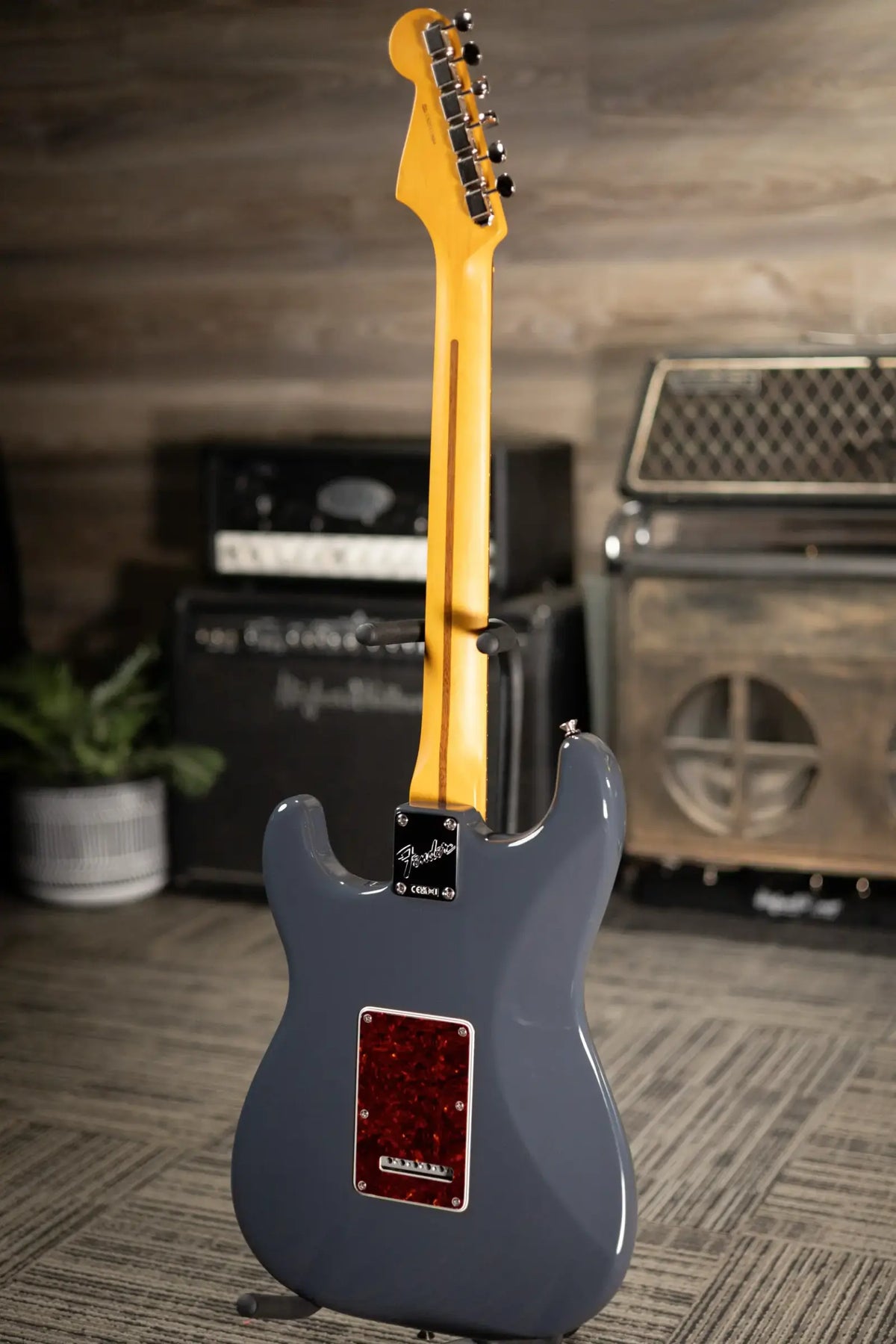 Fender American Professional Classic Stratocaster Electric Guitar - Faded Black with Gig Bag - Demo