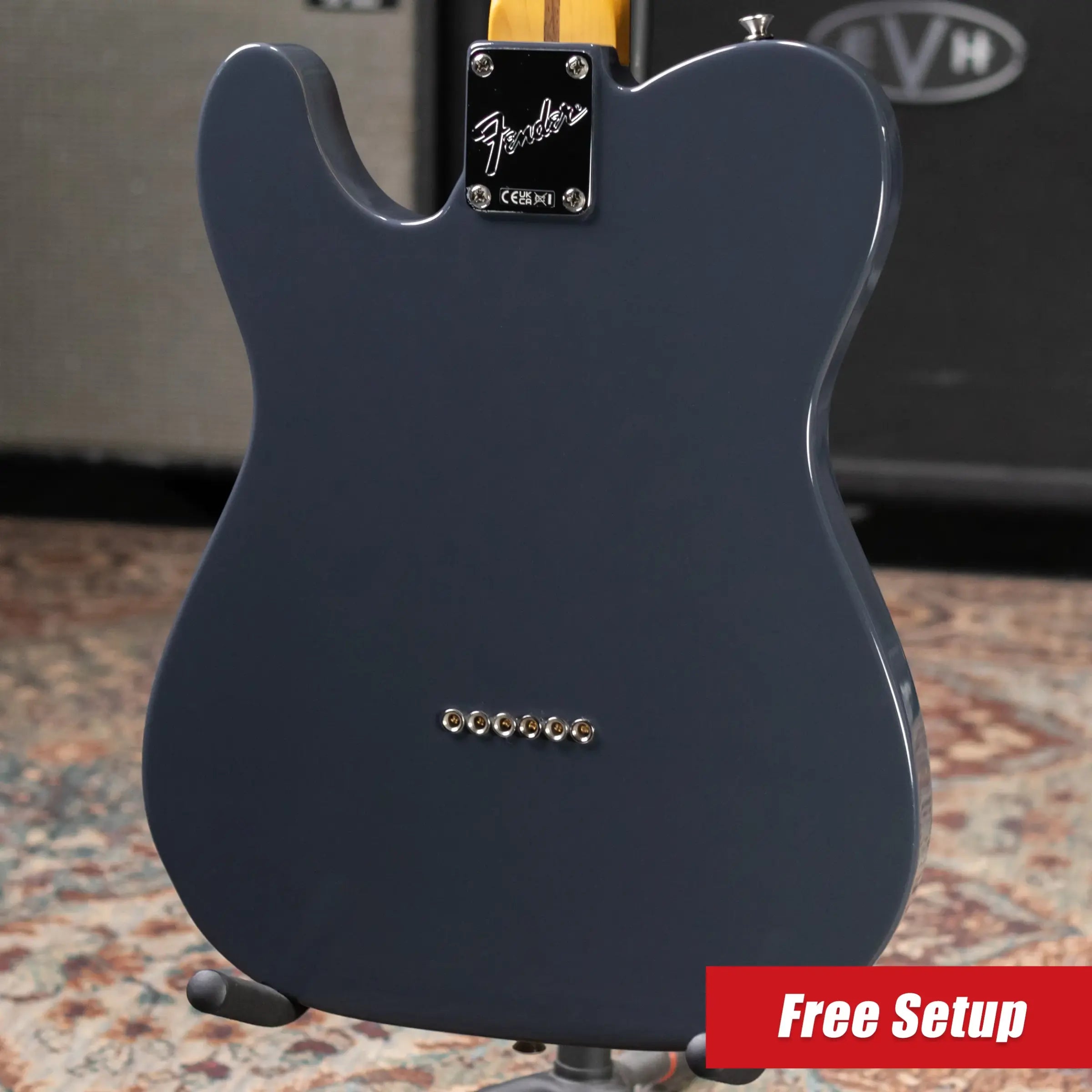 Fender American Professional Classic Telecaster Electric Guitar - Faded Black with Gig Bag