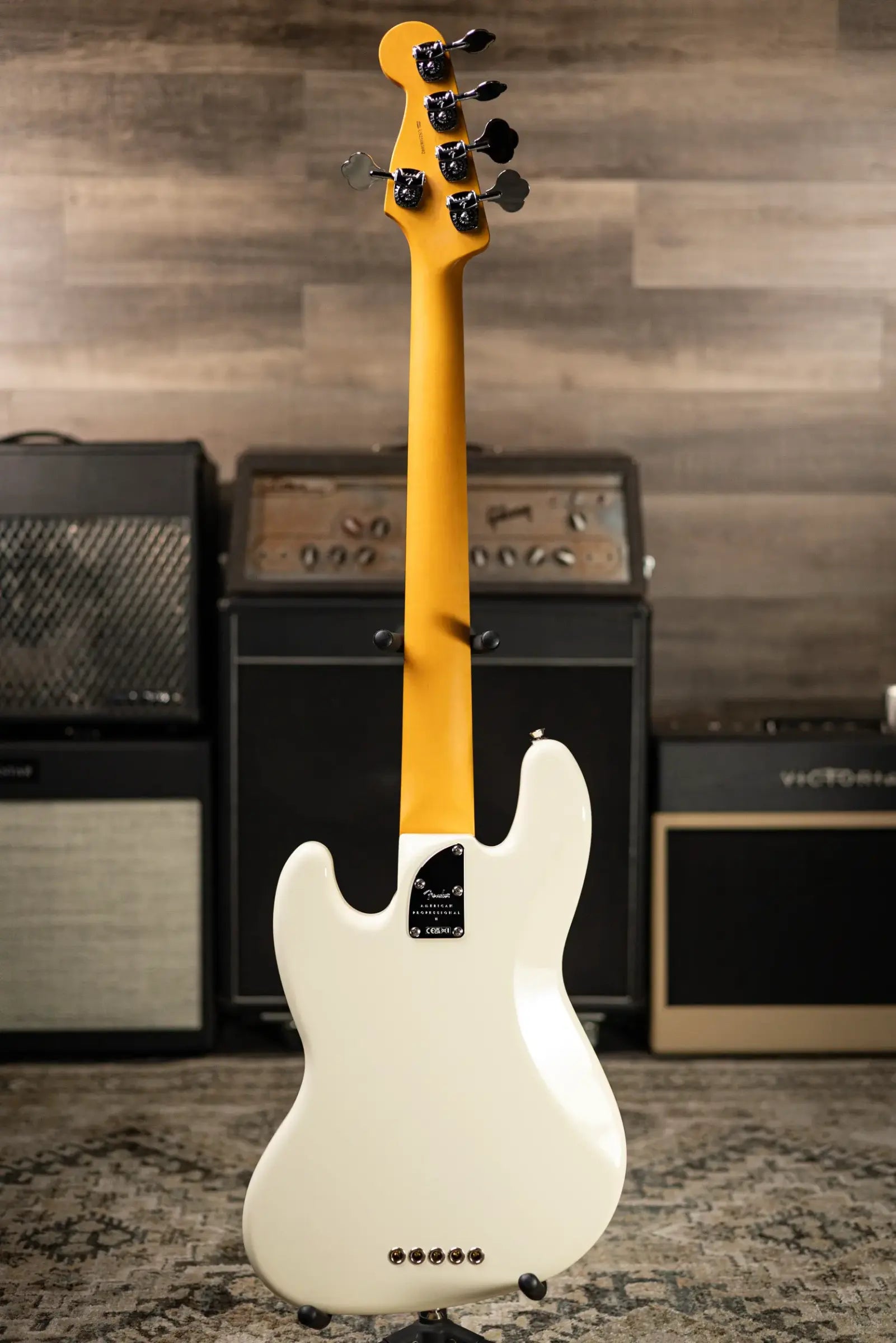 Fender American Professional II Jazz Bass V - Olympic White with Hardshell Case