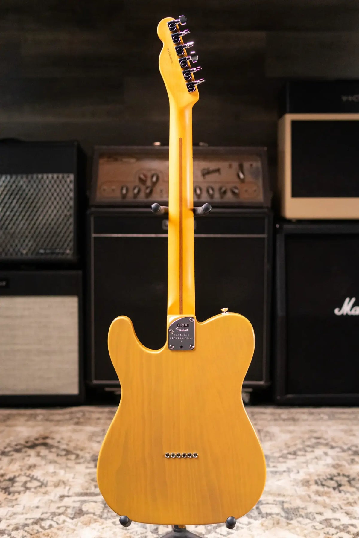 Fender American Professional II Telecaster Electric Guitar - Butterscotch Blonde with Hardshell Case - Demo
