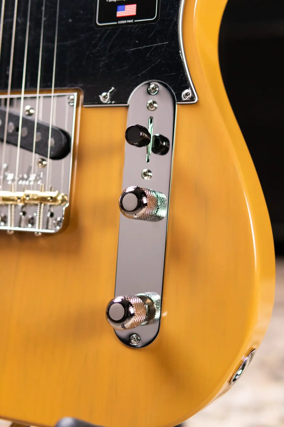 Fender American Professional II Telecaster Electric Guitar - Butterscotch Blonde with Hardshell Case - Demo