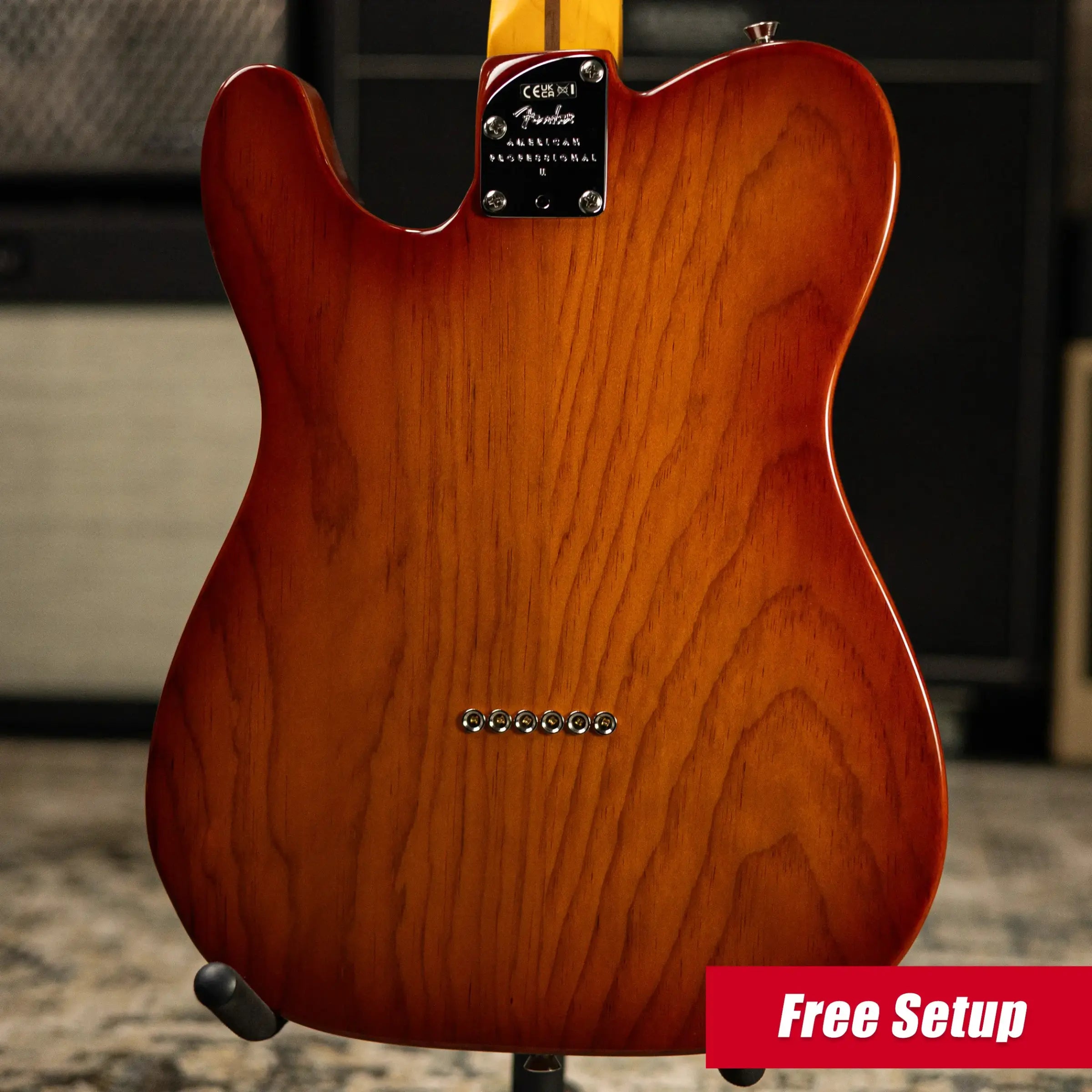 Fender American Professional II Telecaster Electric Guitar - Sienna Sunburst with Hardshell Case