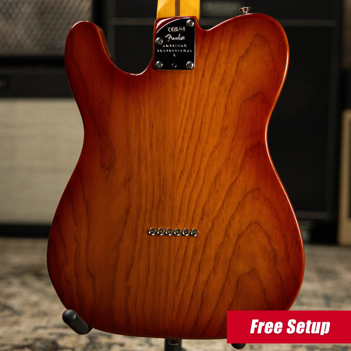 Fender American Professional II Telecaster Electric Guitar - Sienna Sunburst with Hardshell Case