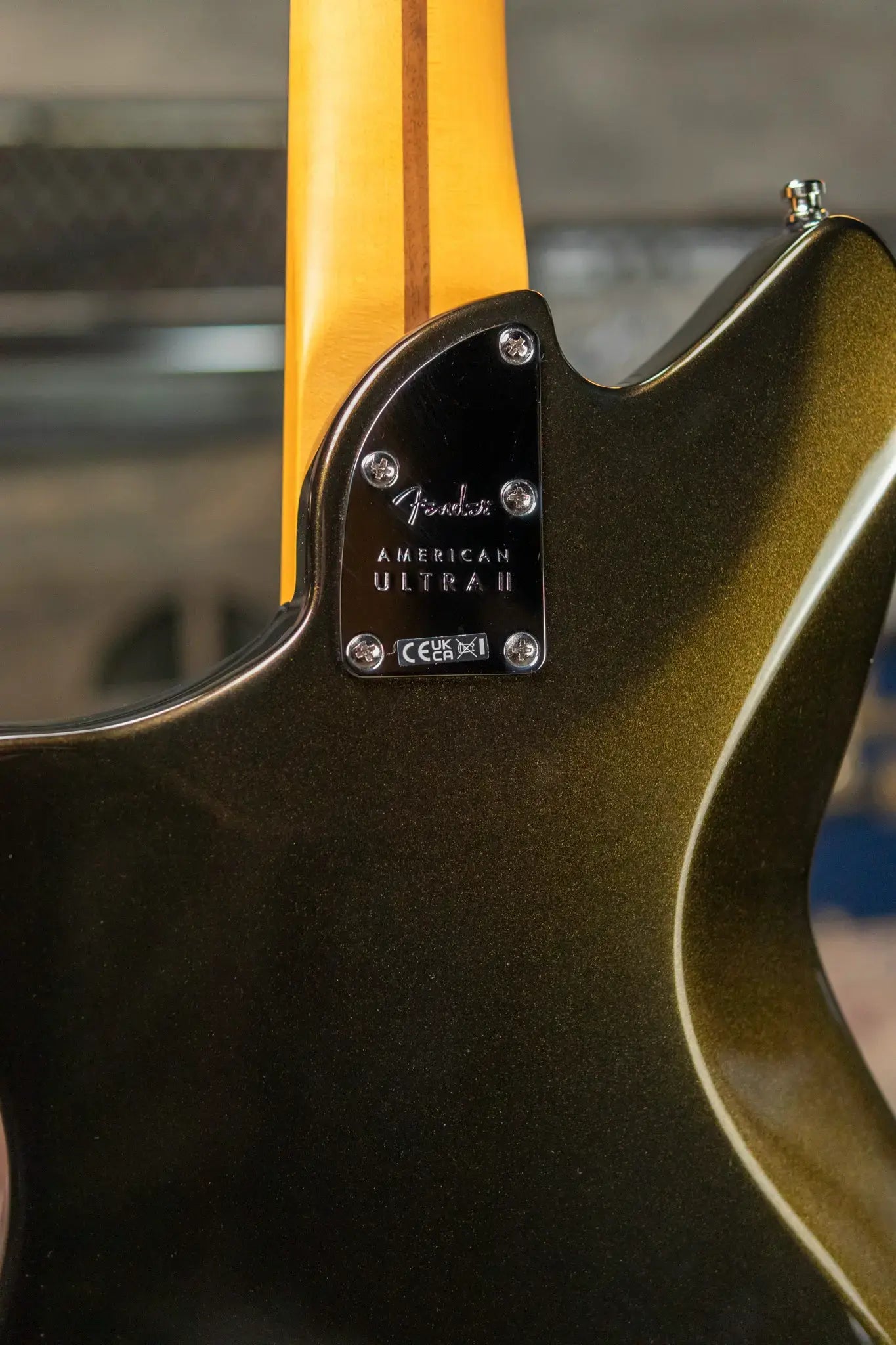 Fender American Ultra II Meteora Bass, Ebony Fingerboard - Texas Tea with Deluxe Molded Hardshell Case - Demo