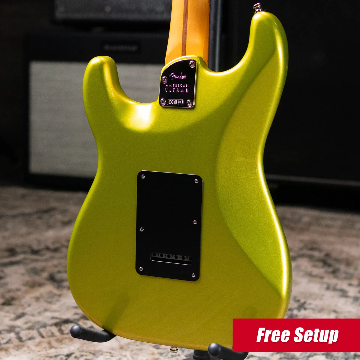 Fender American Ultra II Stratocaster HSS Electric Guitar - Solar Flare with Hardshell Case - Demo