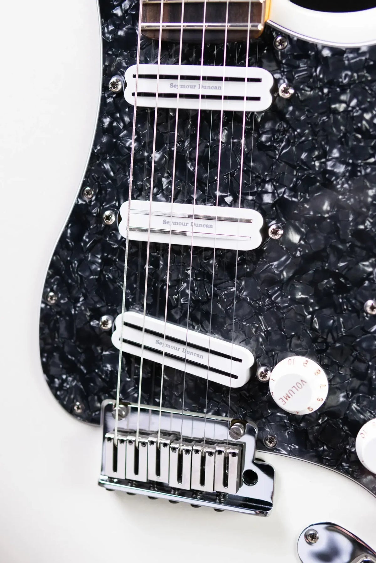 Fender American Ultra Stratocaster Electric Guitar - Arctic Pearl with Upgraded Pickups - Used