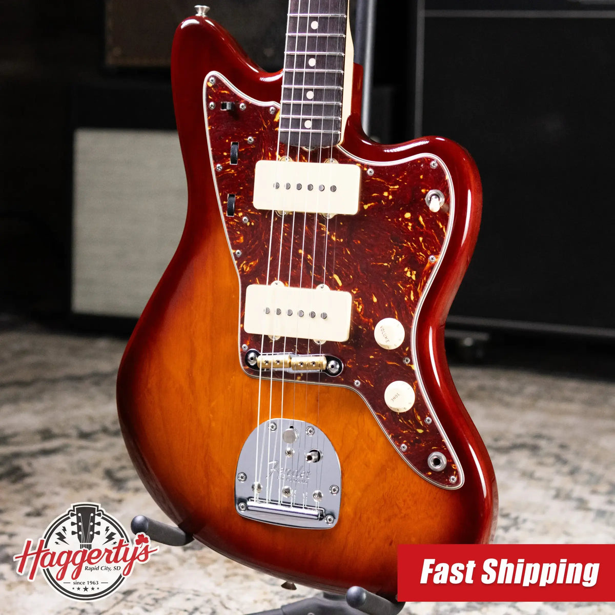 Fender Custom Shop 1962 Jazzmaster NOS Electric Guitar - Violin Burst with Hardshell Case